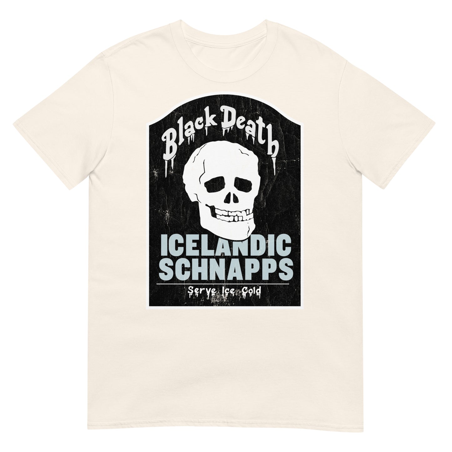 BD Icelandic Schnapps Tombstone Distressed Softstyle Unisex T-Shirt