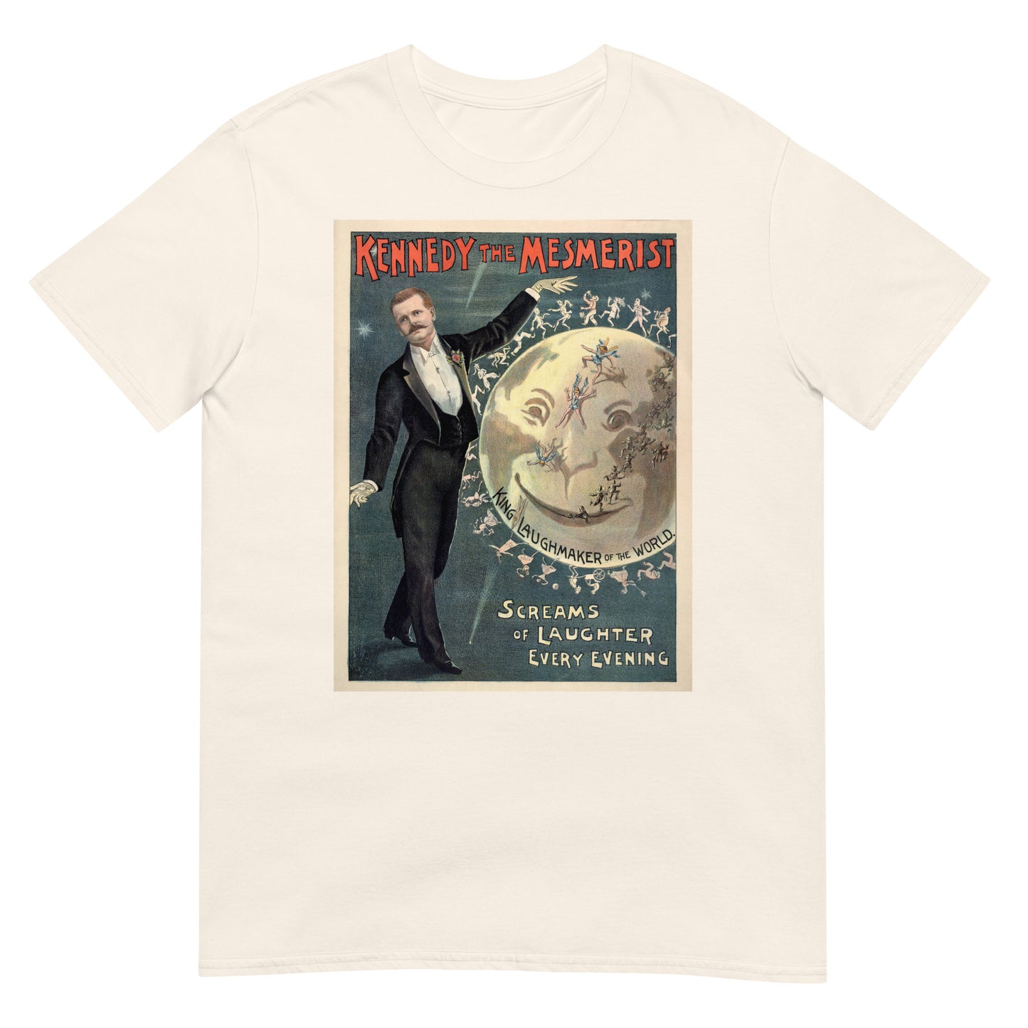 Kennedy the Mesmerist Victorian Magic Hypnotist Poster Softstyle Unisex Tee