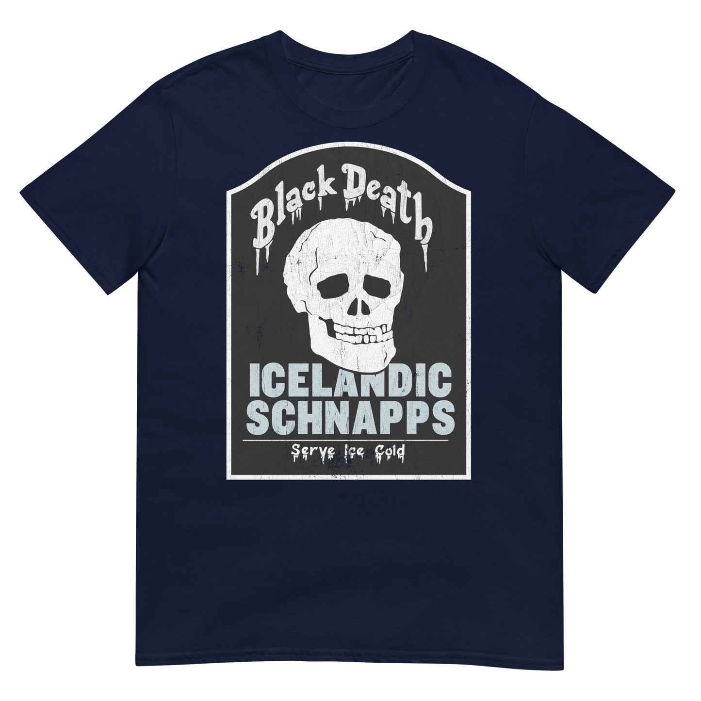 BD Icelandic Schnapps Tombstone Distressed Softstyle Unisex T-Shirt