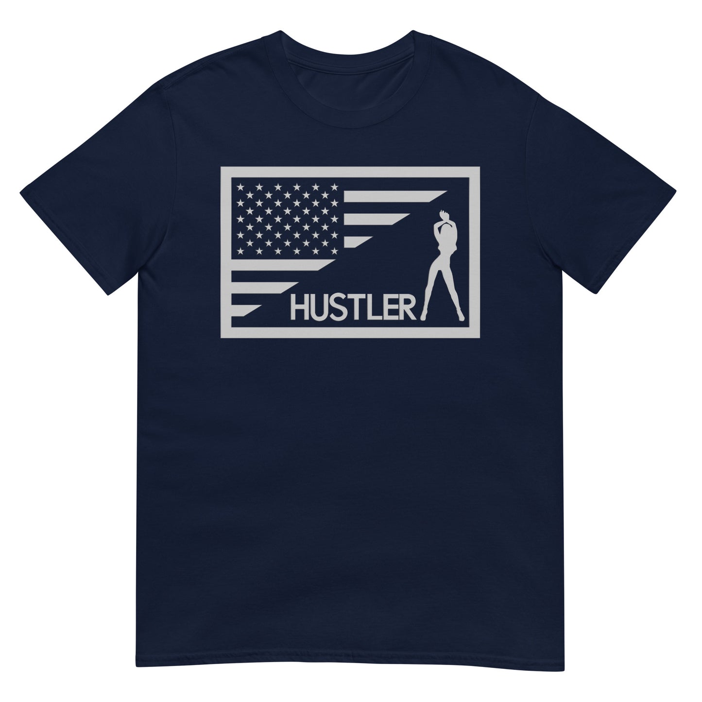 Hustler Chrome Flag Softstyle Unisex T-Shirt