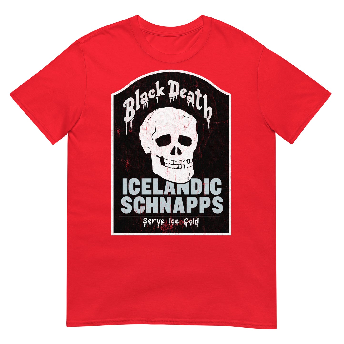 BD Icelandic Schnapps Tombstone Distressed Softstyle Unisex T-Shirt