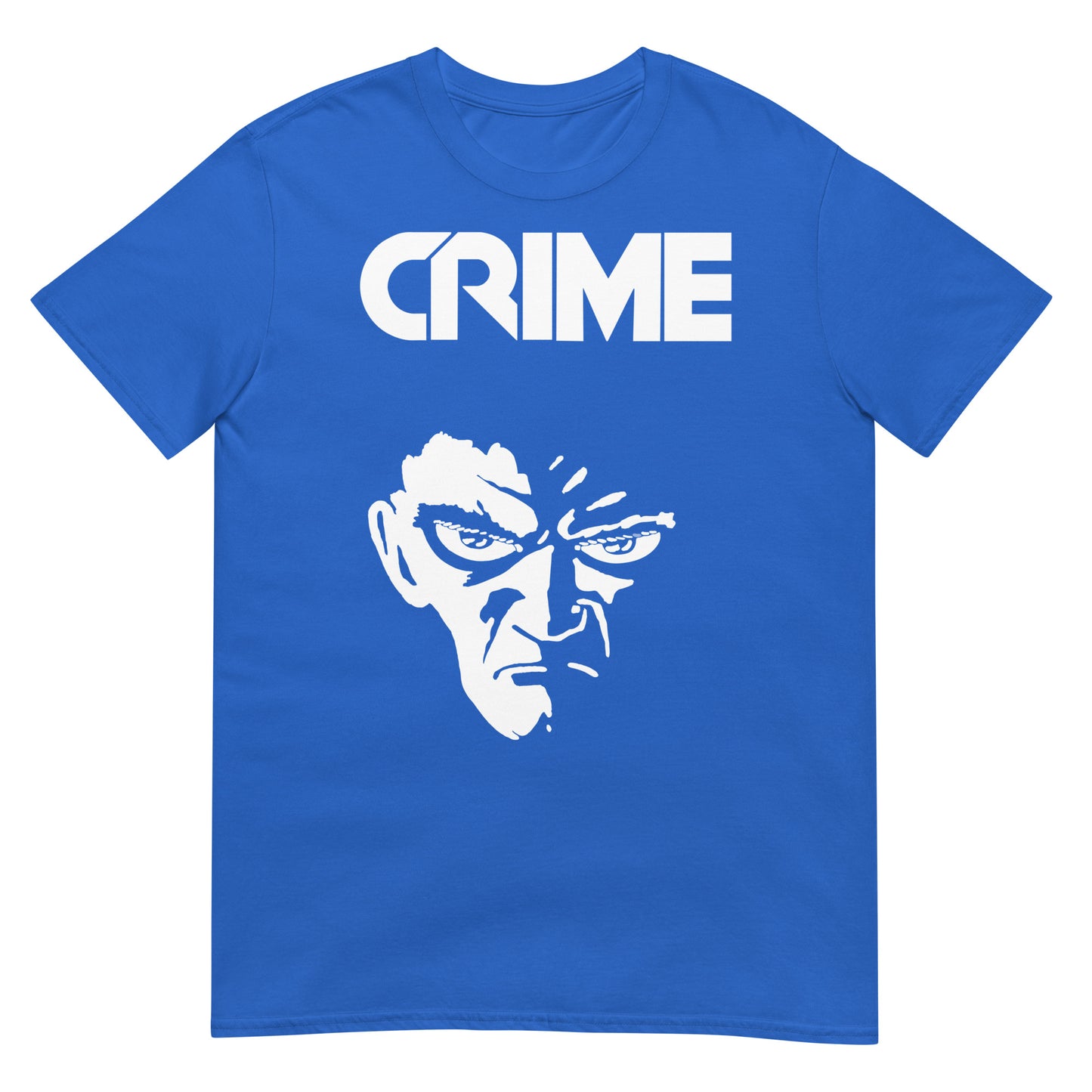 CRIME Raw 70s Punk Face | Softstyle Unisex Rebel Shirt