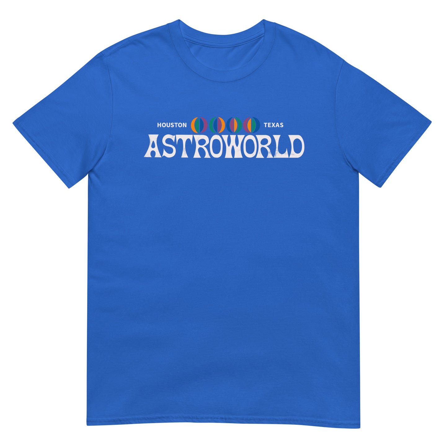 Houston Texas Defunct Theme Park Retro Logo Distressed Softstyle Unisex Tee