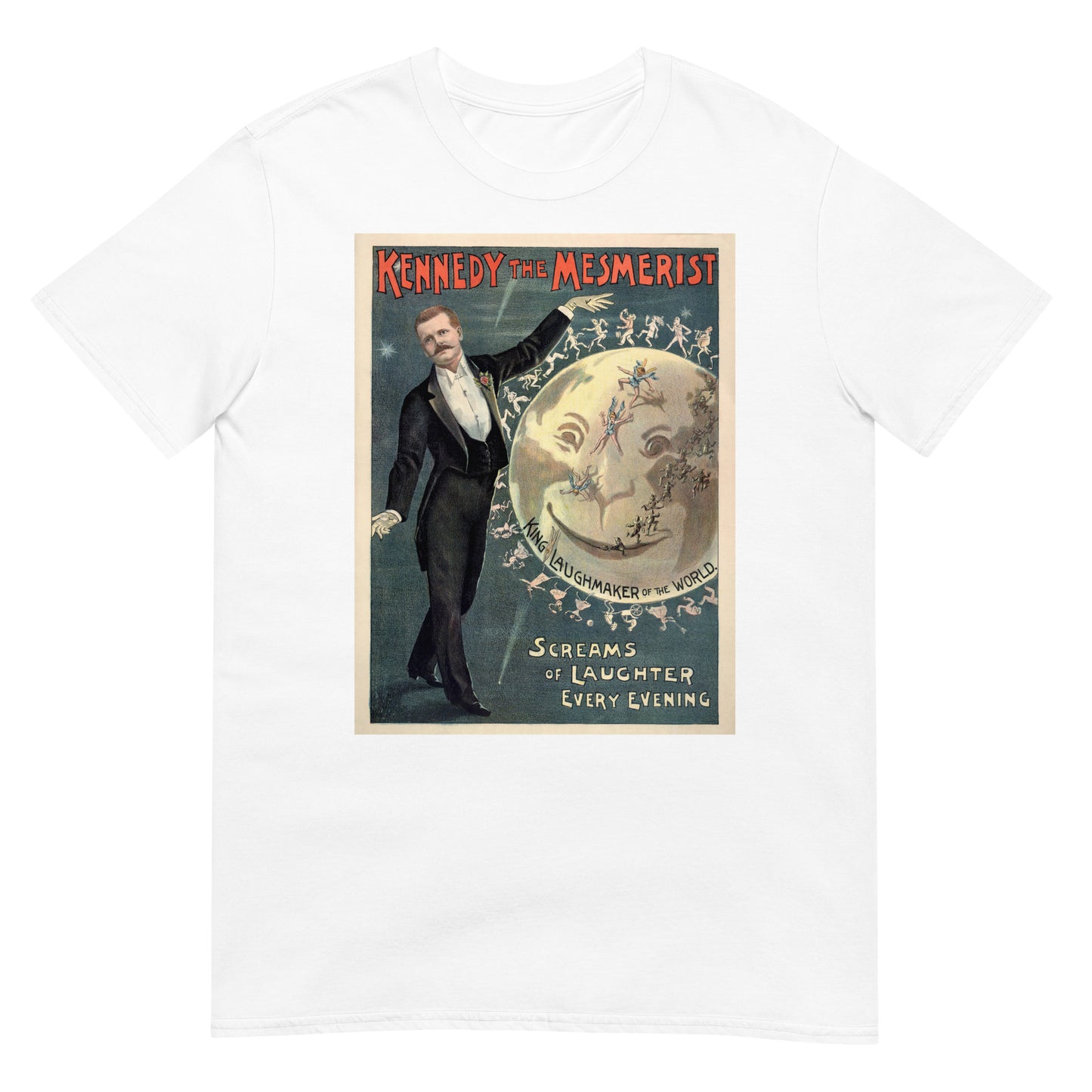 Kennedy the Mesmerist Victorian Magic Hypnotist Poster Softstyle Unisex Tee