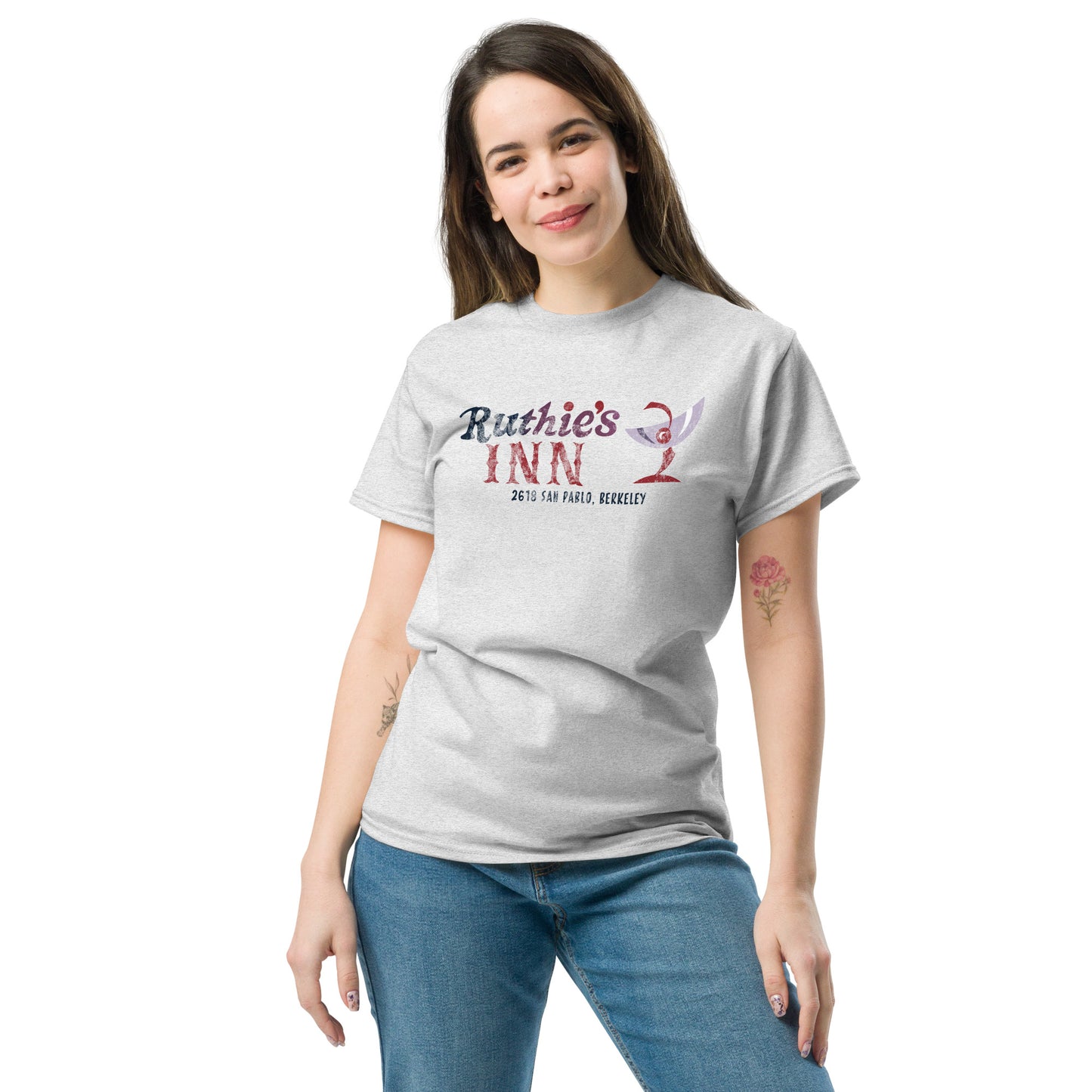 Ruthie’s Inn Berkeley, CA (Color) Distressed Vintage Rock Venue Graphic Tee