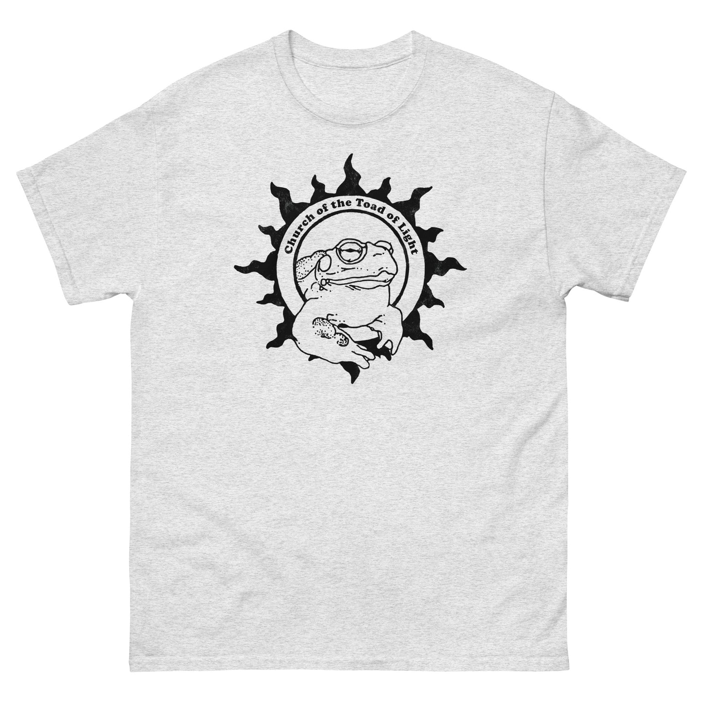 Church of the Toad of Light Bufo Alvarius Distressed Psychedelic Meme Tee | Front & Back Design Unisex Classic T-Shirt