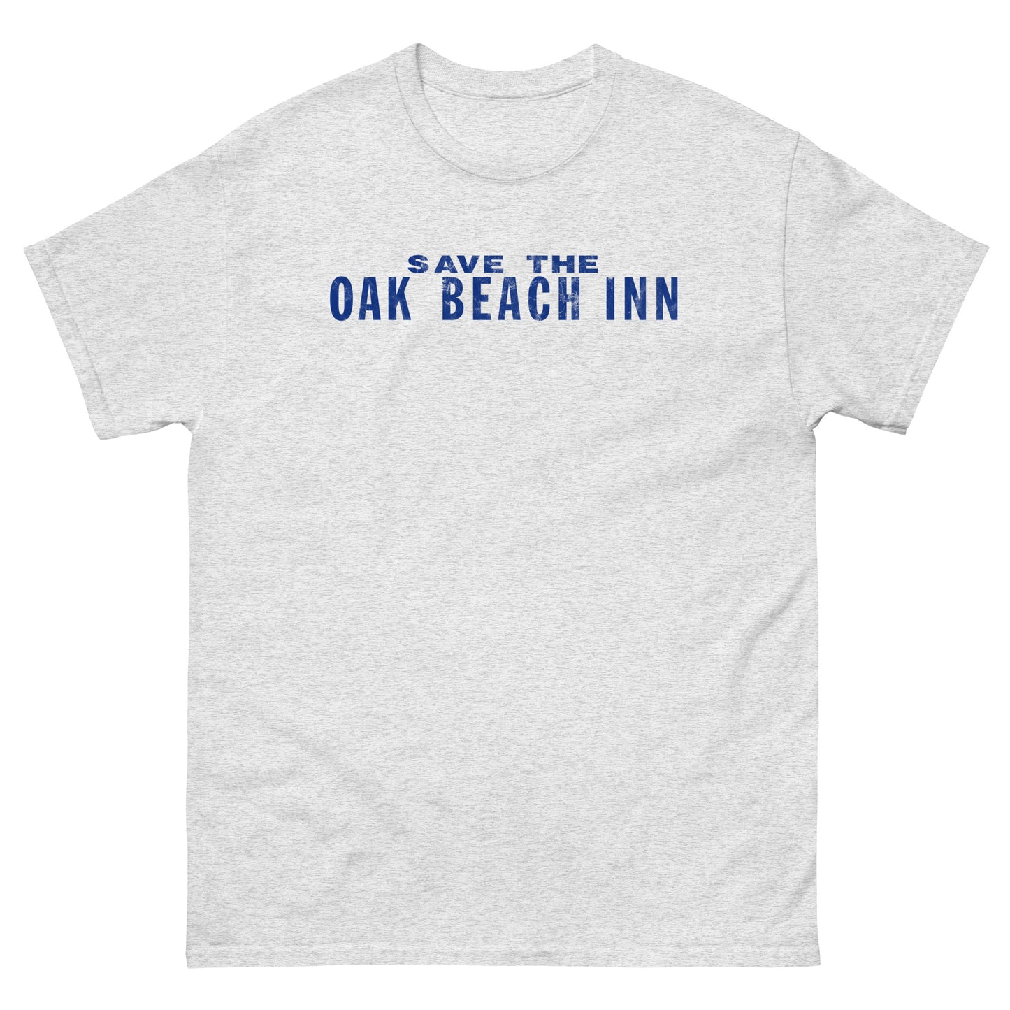 Save The Oak Beach Inn OBI Long Island New York (Distressed Blue) Vintage Unisex T-Shirt
