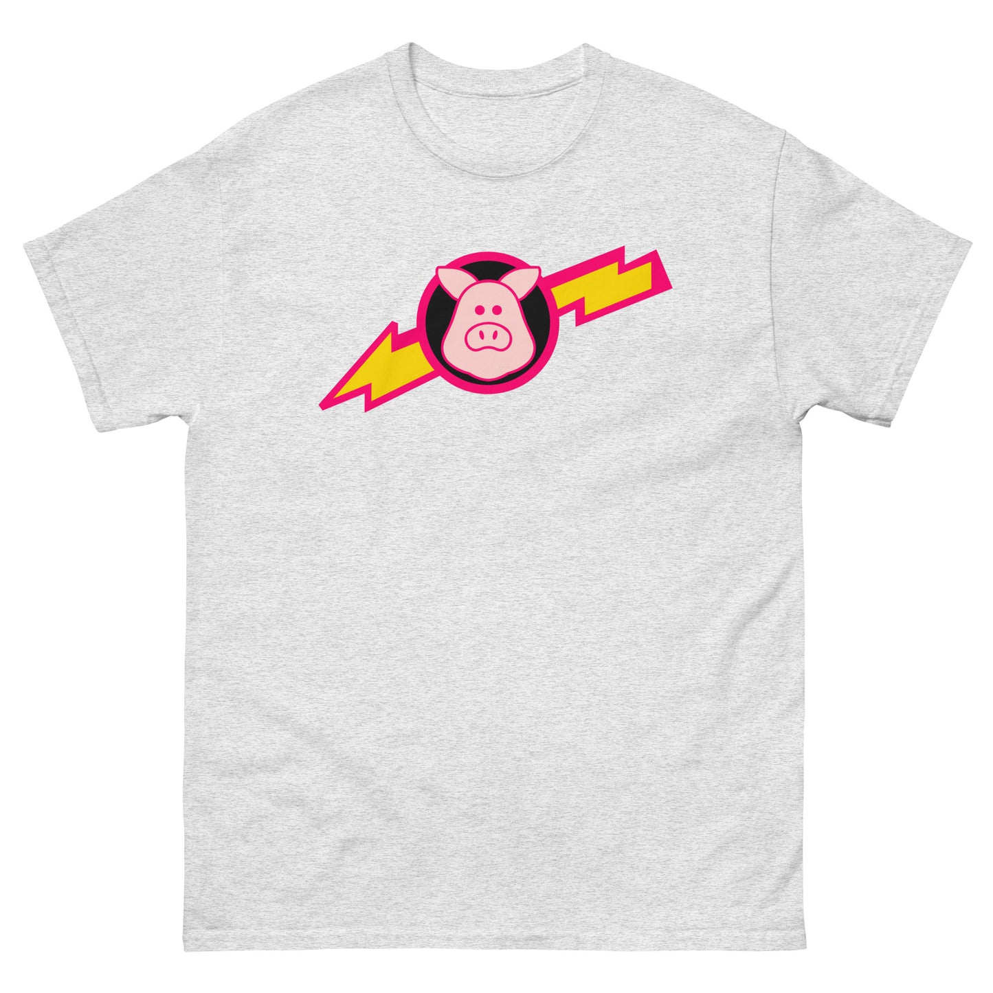 Space Pigs Lightning Bolt Logo Sci-Fi Parody Cosplay Tee