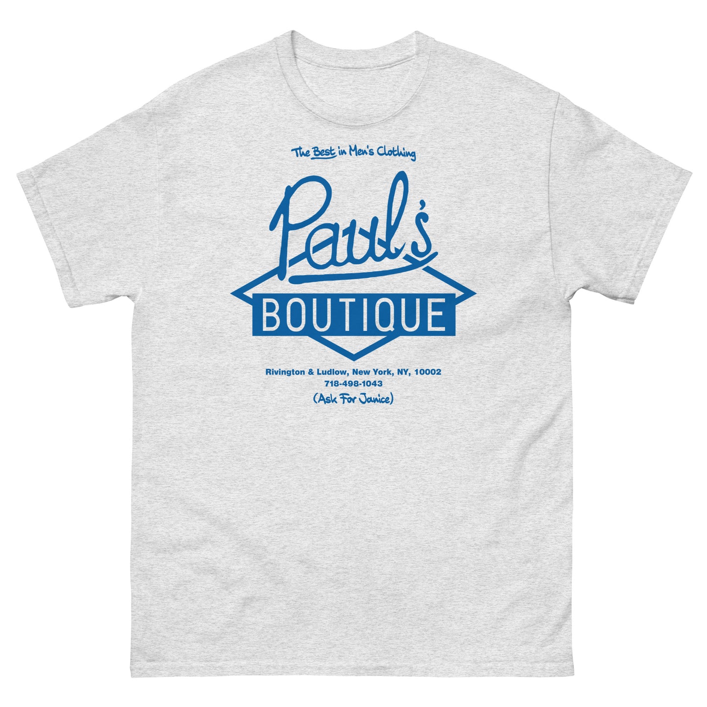 Paul’s Boutique “The Best in Men’s Clothing” Diamond Logo (Brooklyn Blue) Unisex Classic Tee