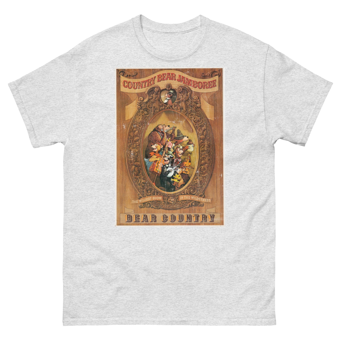 Grizzly Hall Musical Bear Attraction Distressed Poster Classic Tee
