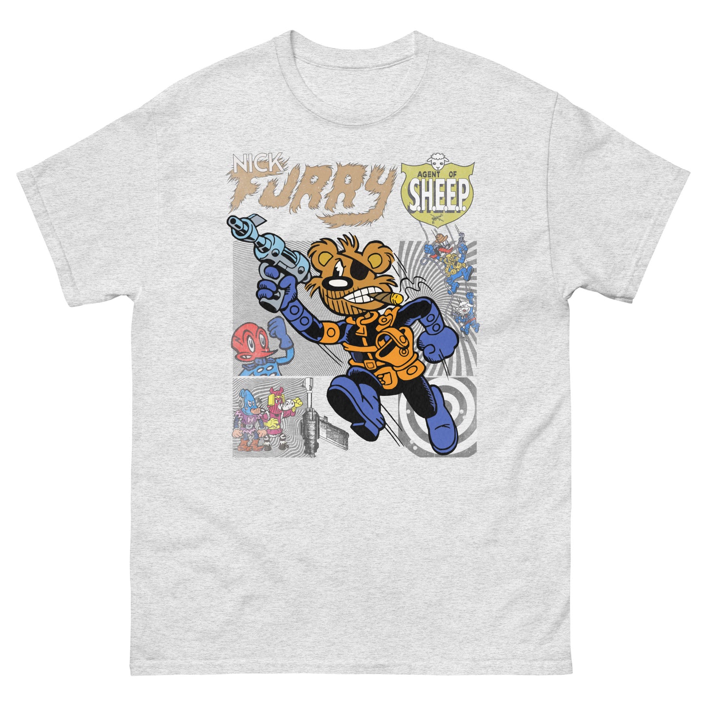 Nick Furry: Agent of S.H.E.E.P. Vintage Star Comics Unisex Classic Tee