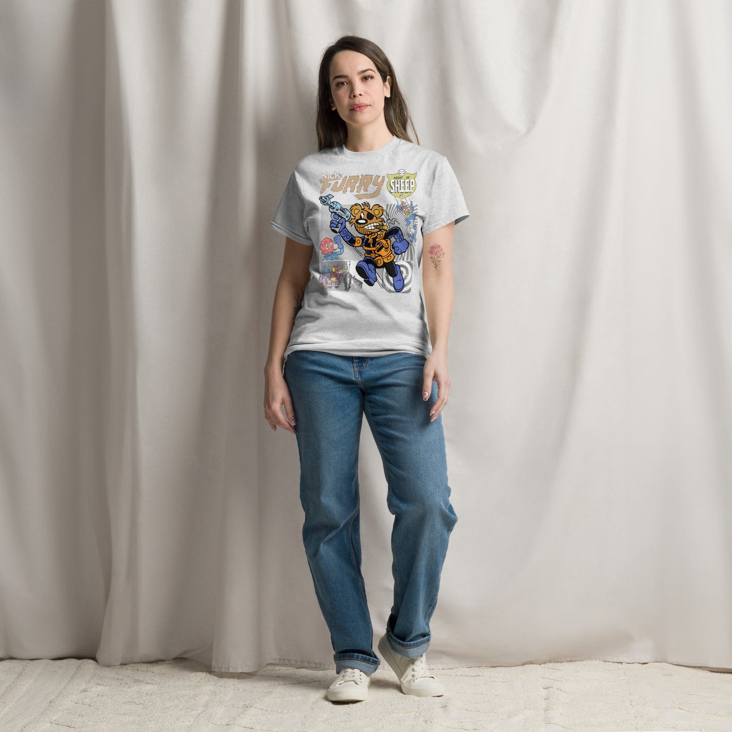 Nick Furry: Agent of S.H.E.E.P. Vintage Star Comics Unisex Classic Tee
