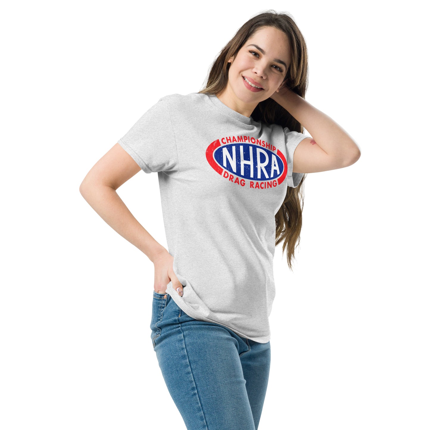 Hot Rod Drag Racing Distressed Unisex Classic Tee