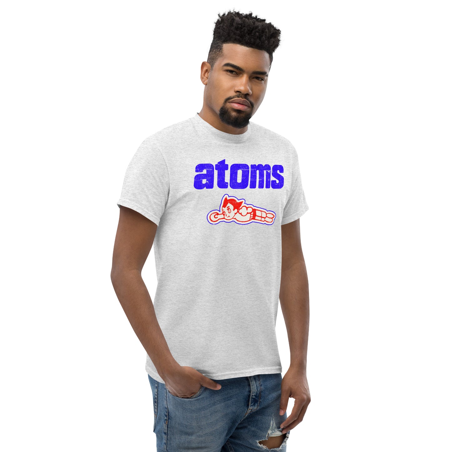 Sankei Atoms サンケイアトムズ Distressed Baseball Logo (Red, White and Blue) Classic Tee