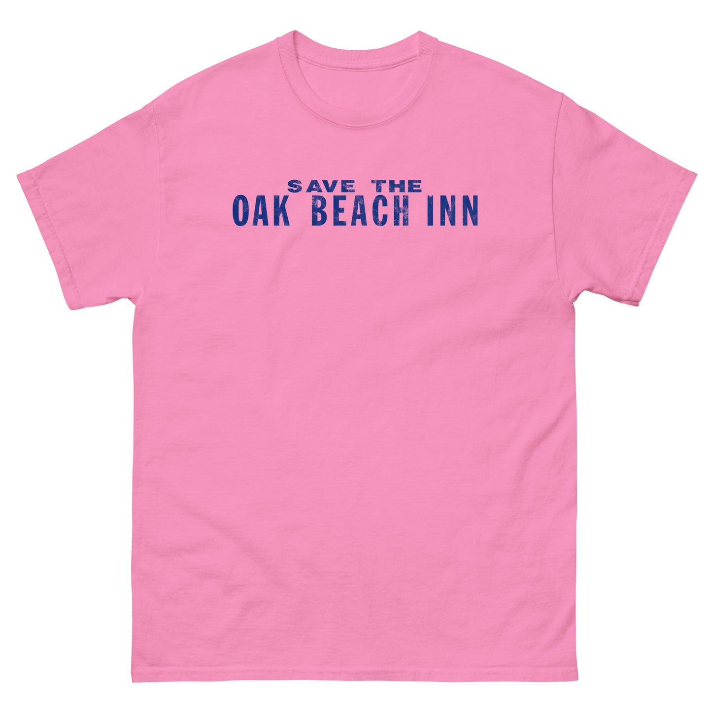 Save The Oak Beach Inn OBI Long Island New York (Distressed Blue) Vintage Unisex T-Shirt