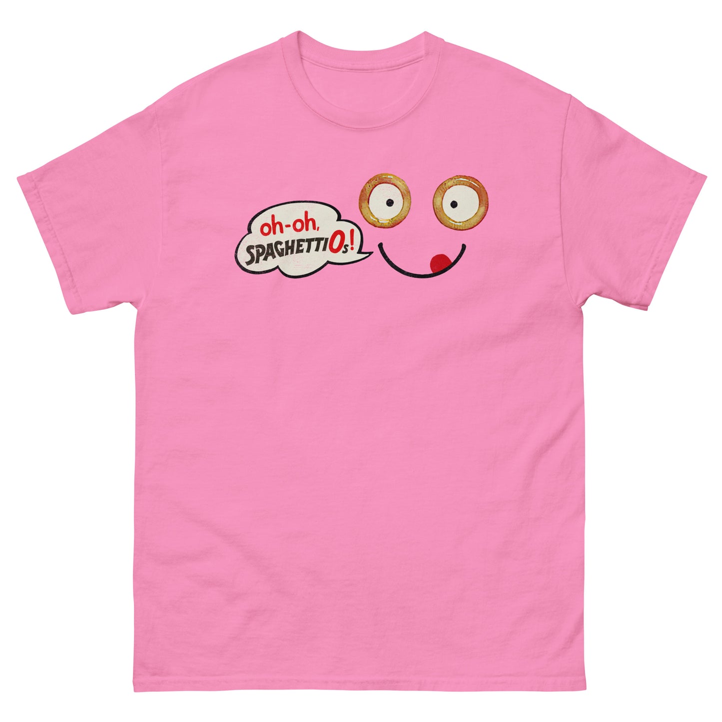 Uh-Oh Spaghetti Face Distressed Classic T-Shirt