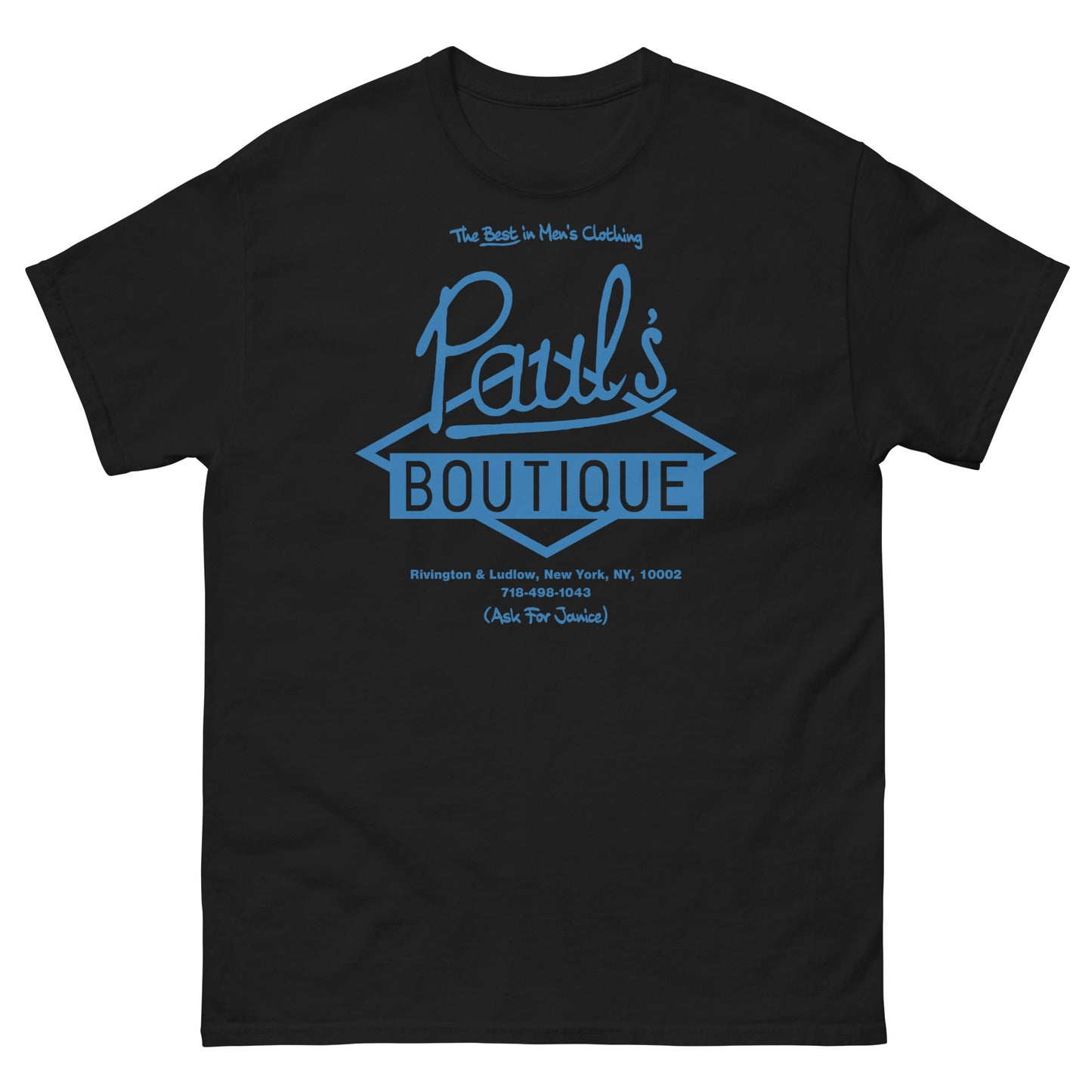 Paul’s Boutique “The Best in Men’s Clothing” Diamond Logo (Brooklyn Blue) Unisex Classic Tee