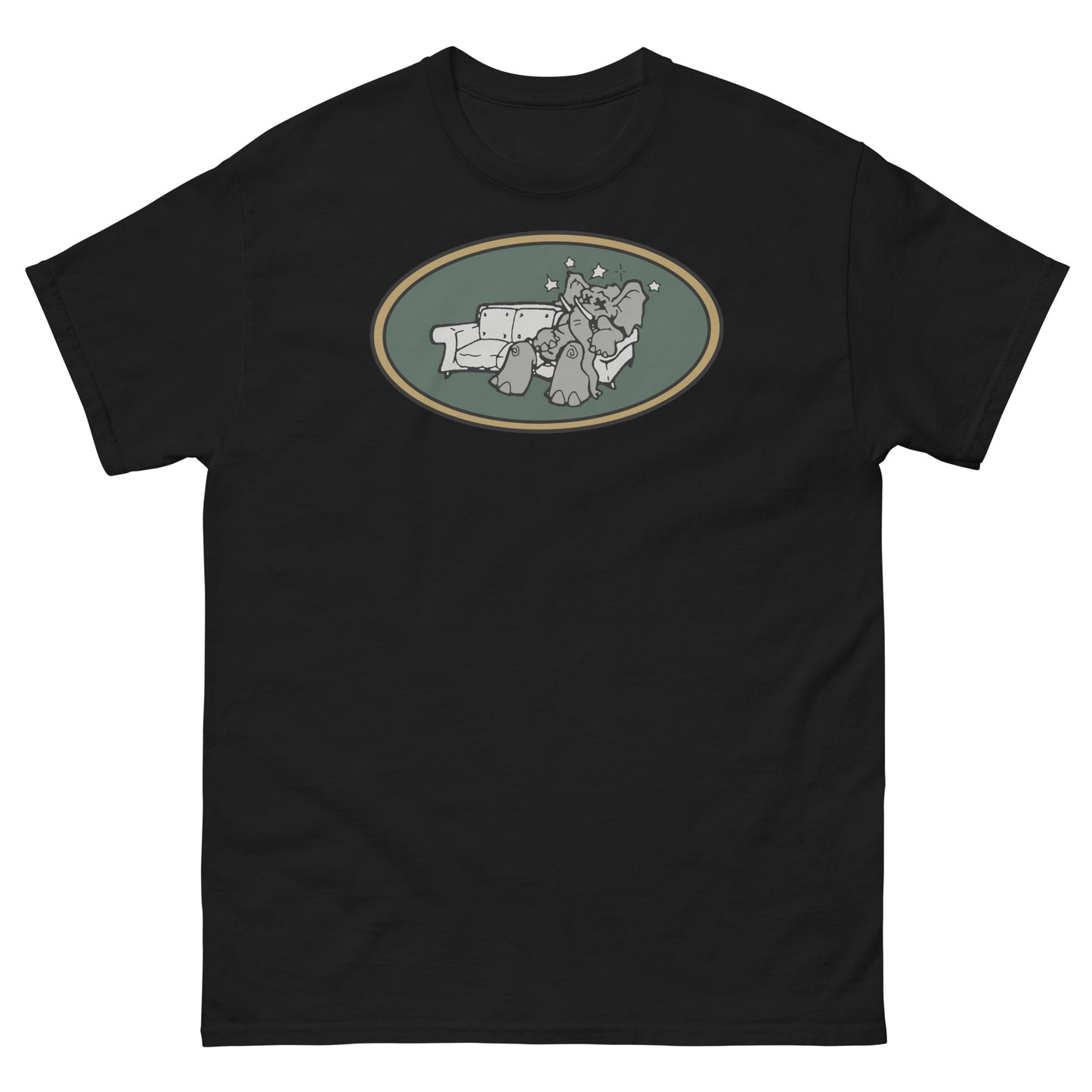 Brooklyn Dust Music Elephant Color Logo (Goblin Green) Unisex Classic Tee
