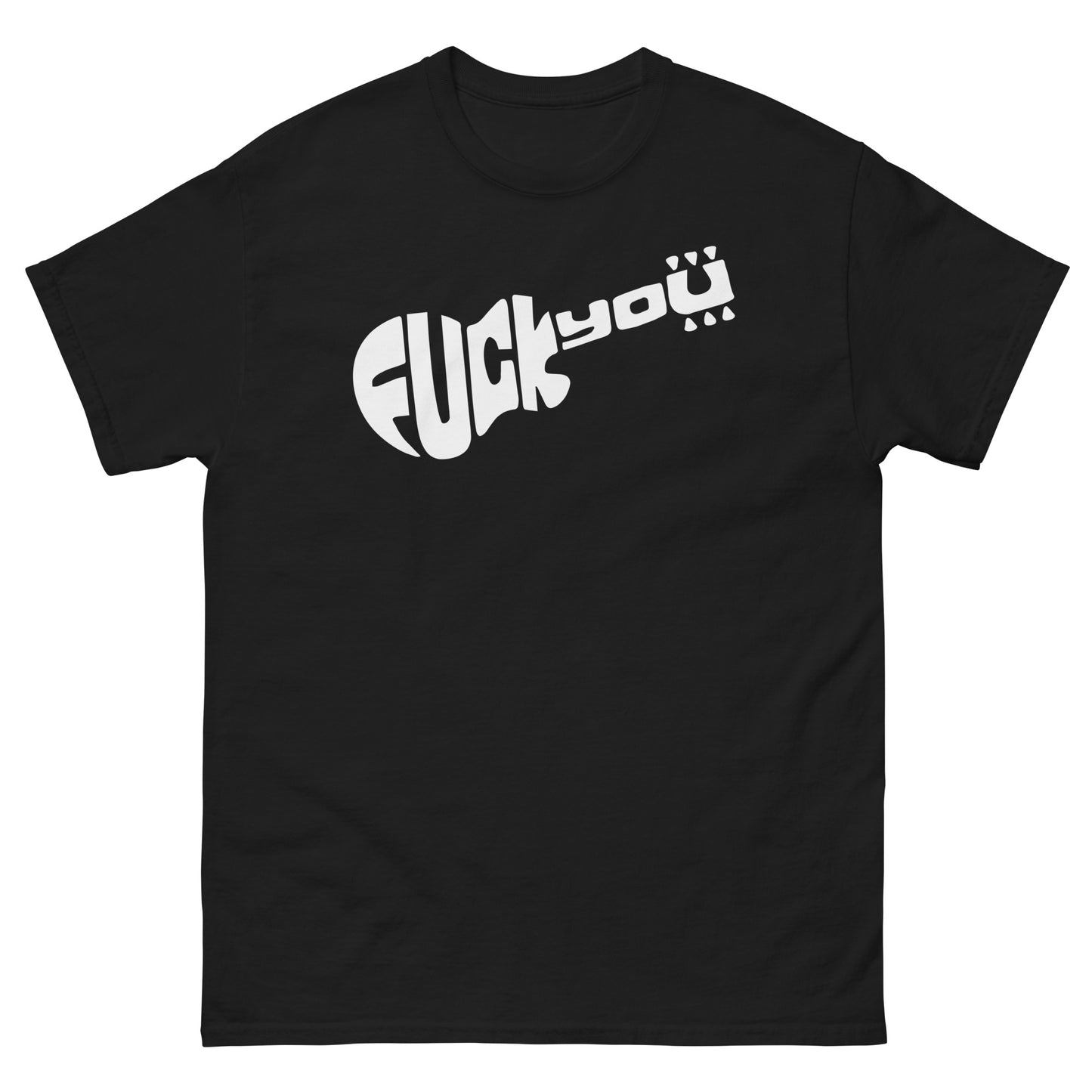 Fuck You Guitar Parody Tee As Worn by Slash | Monkees Logo Spoof Unisex Classic T-Shirt