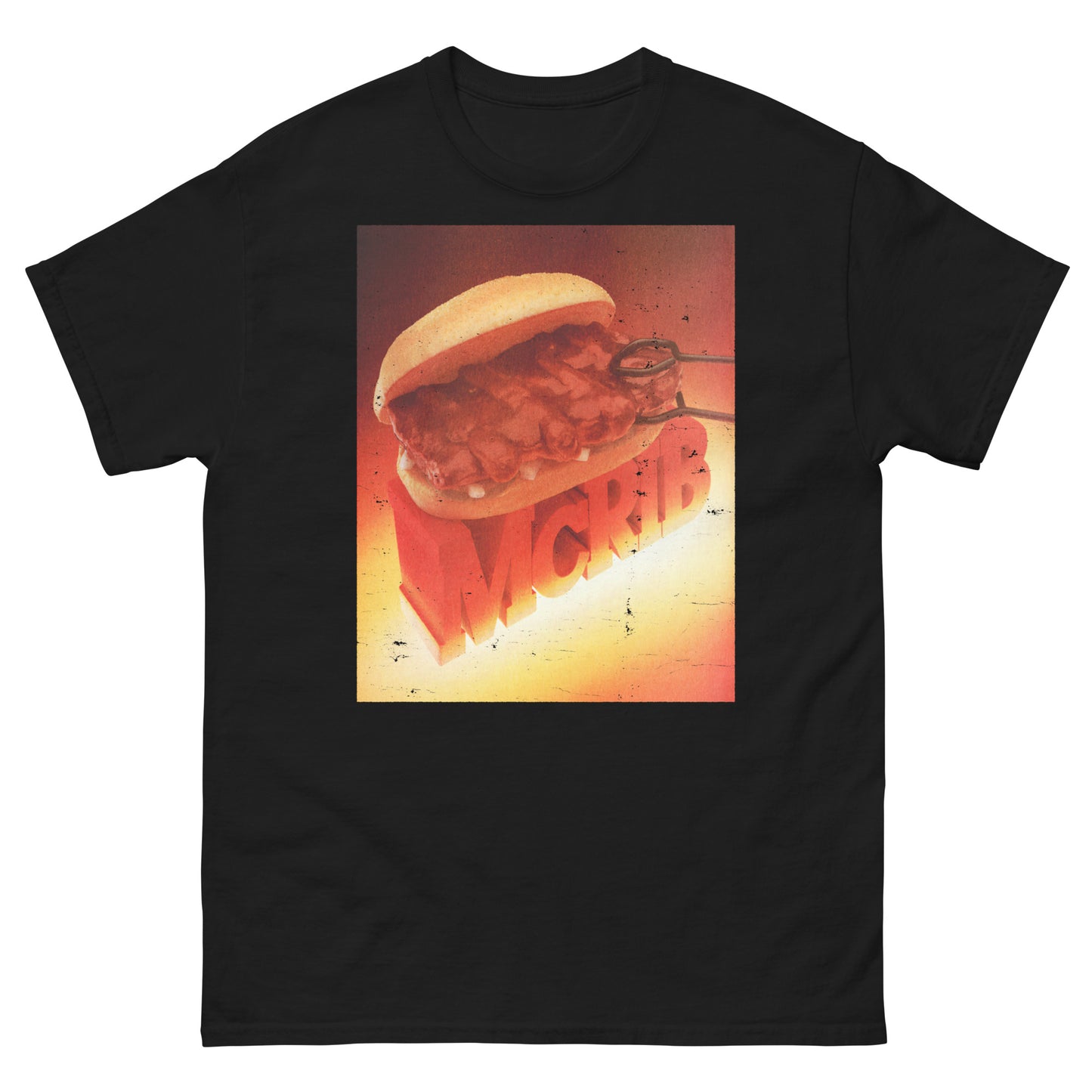 McRib Vintage Poster Distressed Unisex Classic T-Shirt