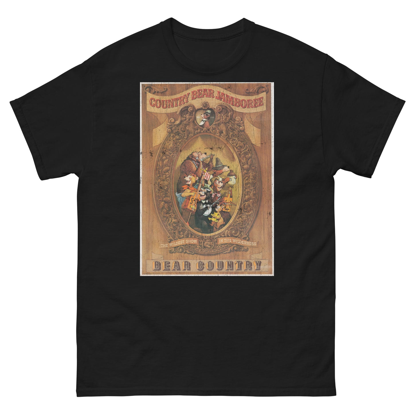 Grizzly Hall Musical Bear Attraction Distressed Poster Classic Tee