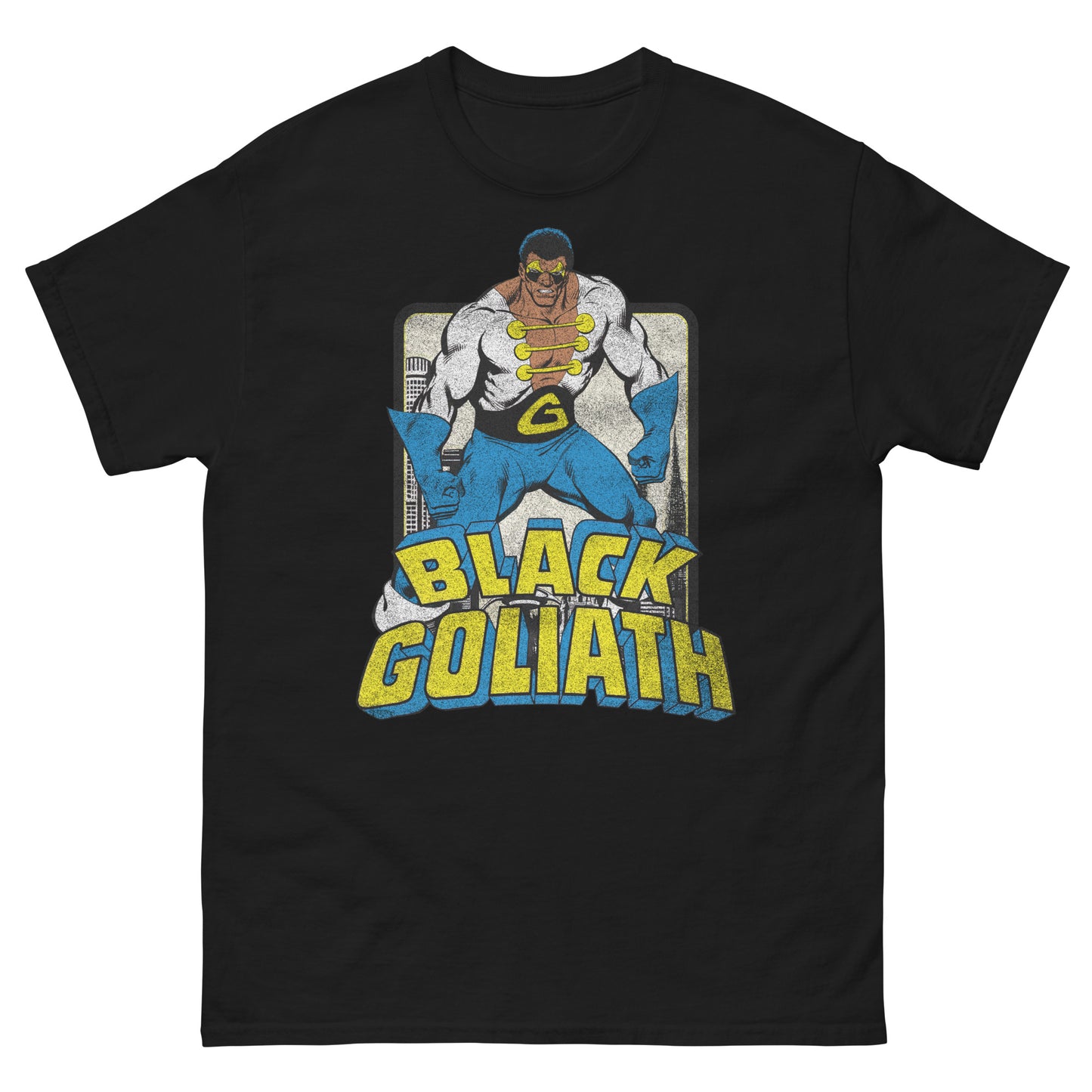 Black Goliath Retro Superhero Distressed Unisex Classic Tee