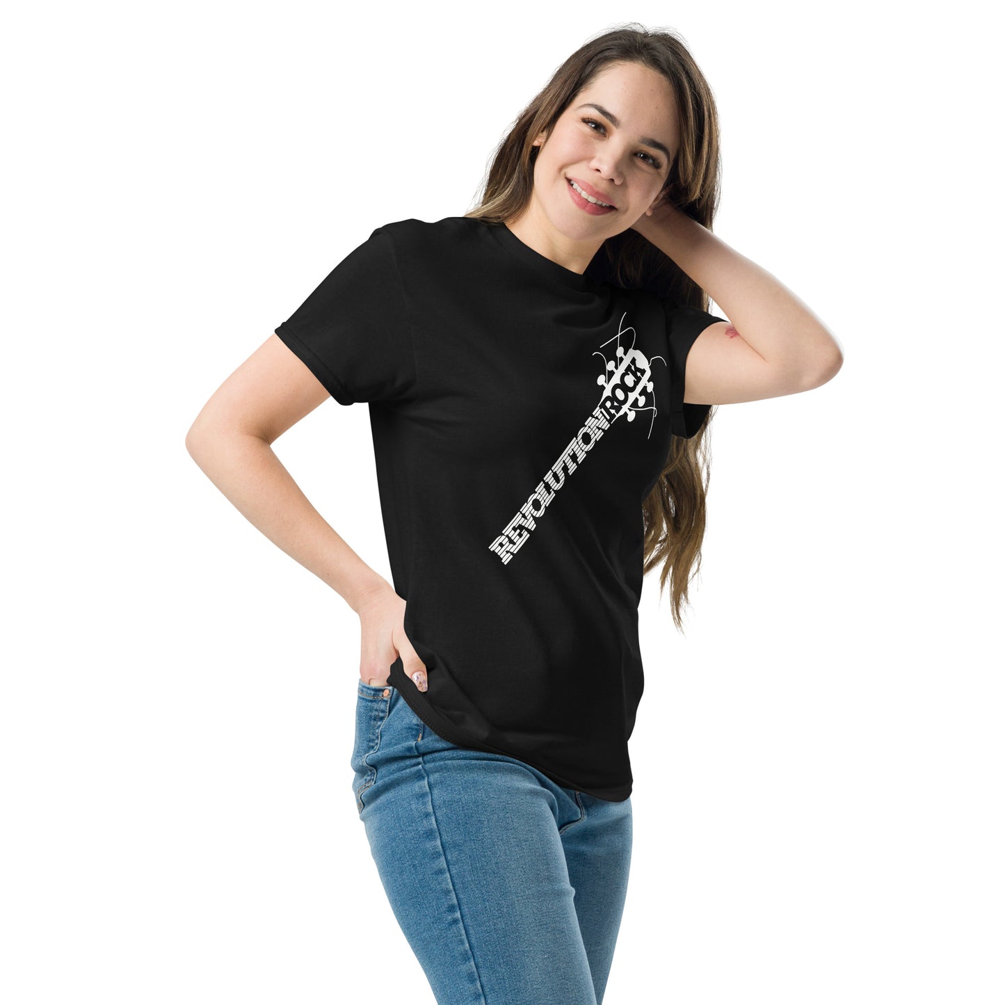 REVOLUTION ROCK Guitar Neck Graphic | As Worn by Joan Jett Classic Rockstar Unisex T-Shirt