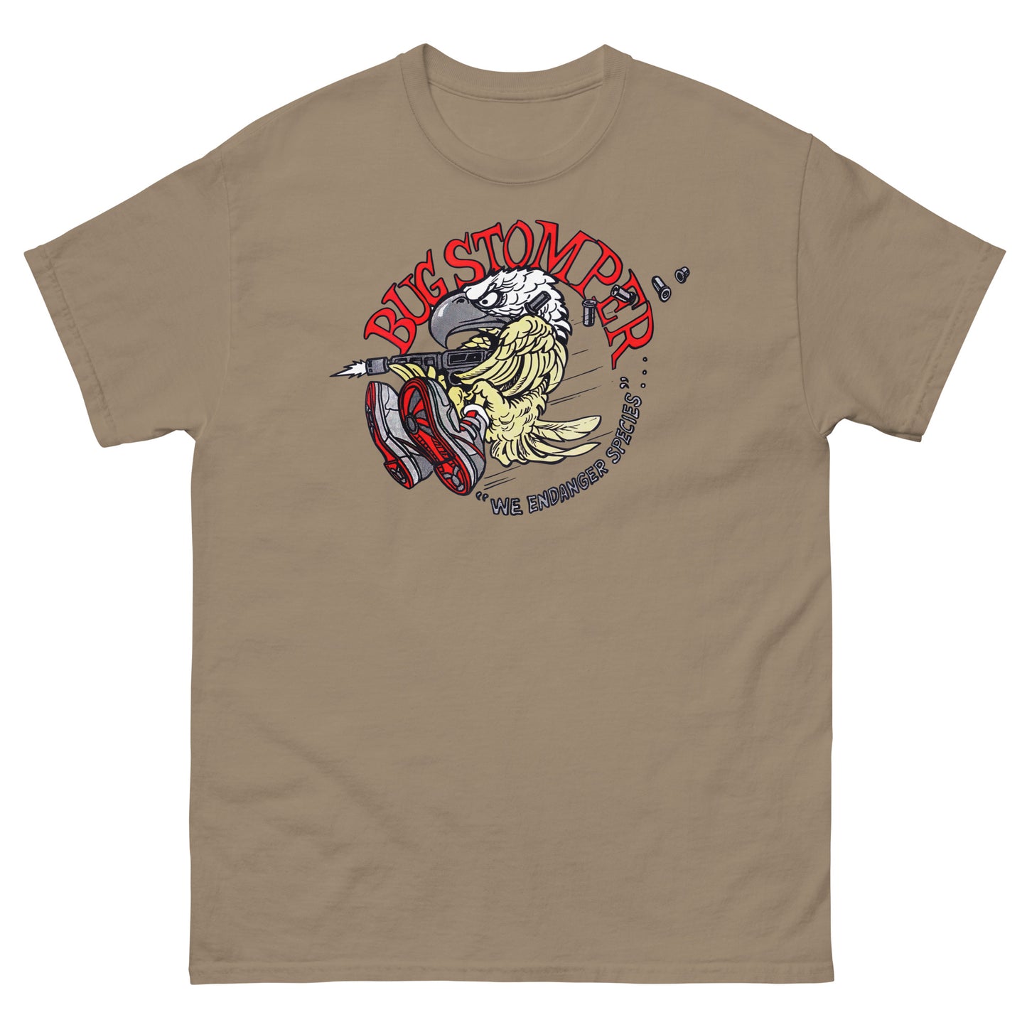 Bug Stomper Eagle "We Endanger Species" Cosplay Unisex Classic Tee
