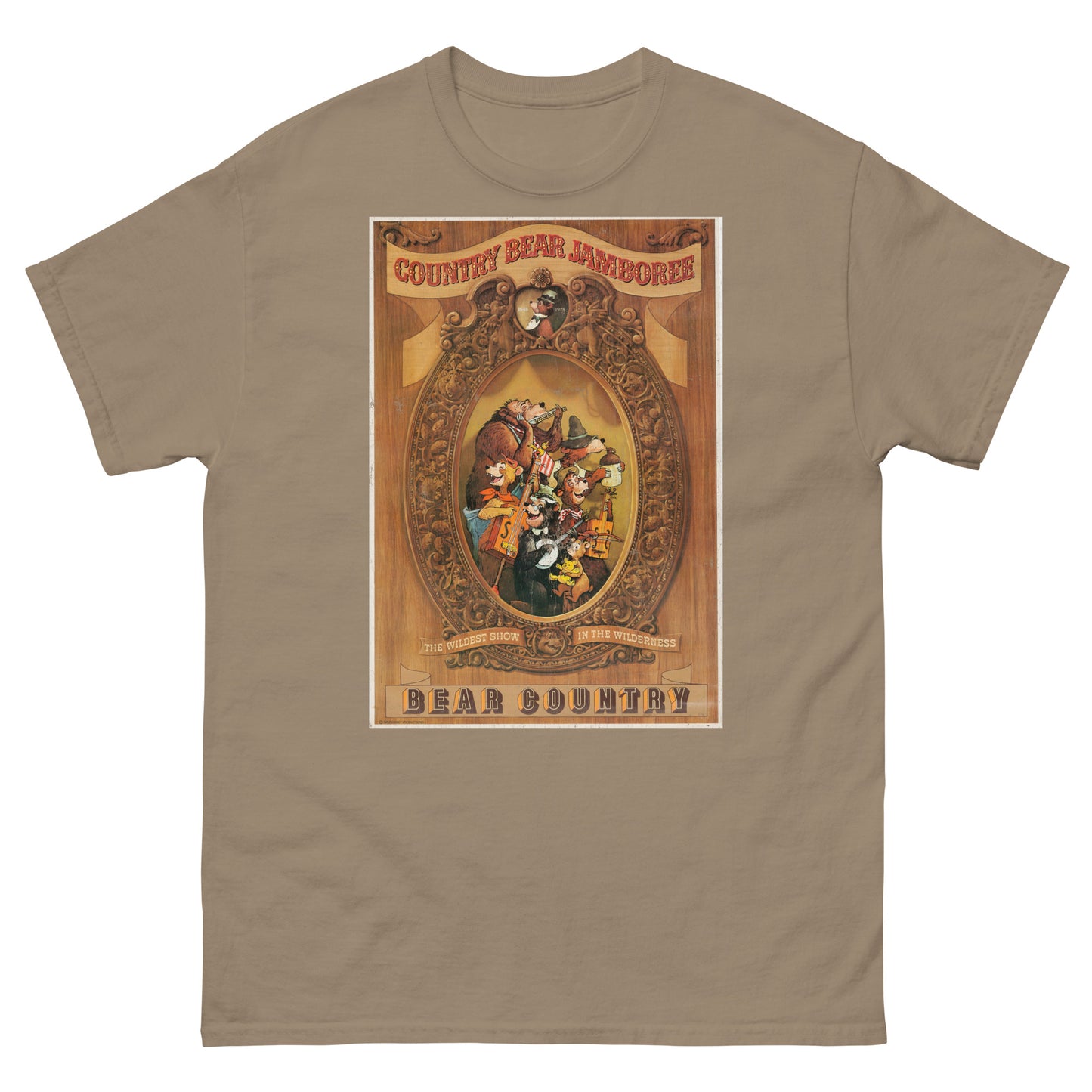 Grizzly Hall Musical Bear Attraction Distressed Poster Classic Tee