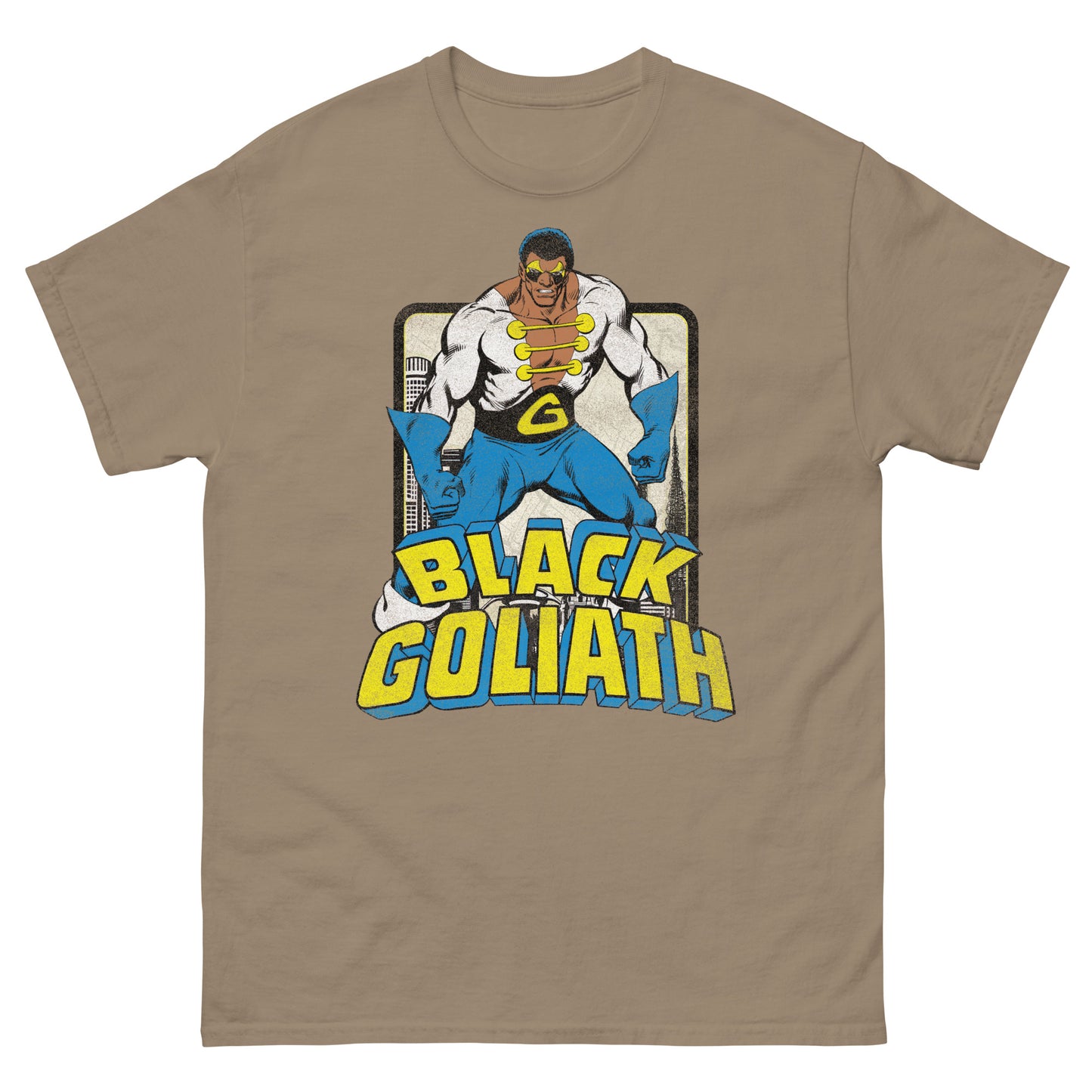 Black Goliath Retro Superhero Distressed Unisex Classic Tee