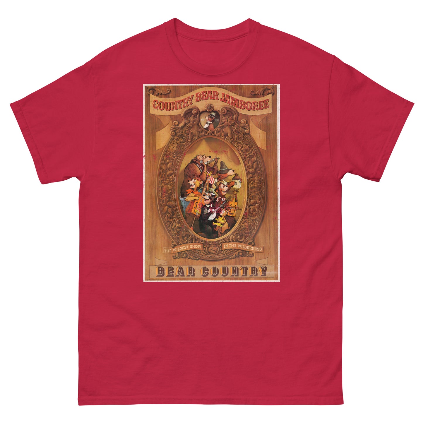 Grizzly Hall Musical Bear Attraction Distressed Poster Classic Tee