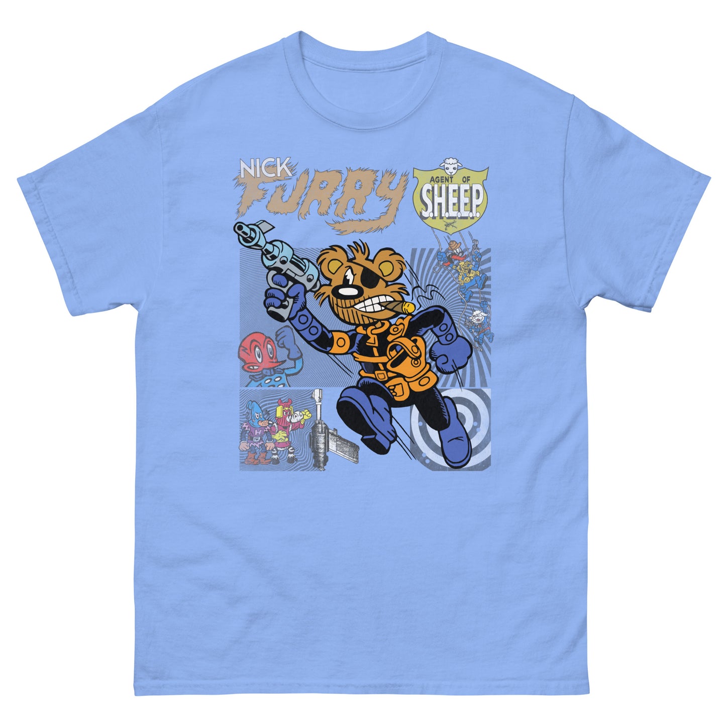 Nick Furry: Agent of S.H.E.E.P. Vintage Star Comics Unisex Classic Tee