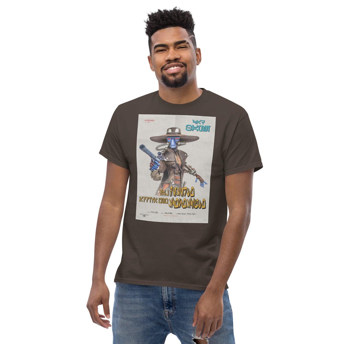 From the Desert Comes a Stranger Space Opera Spaghetti Western Vintage Movie Poster Unisex Classic Tee