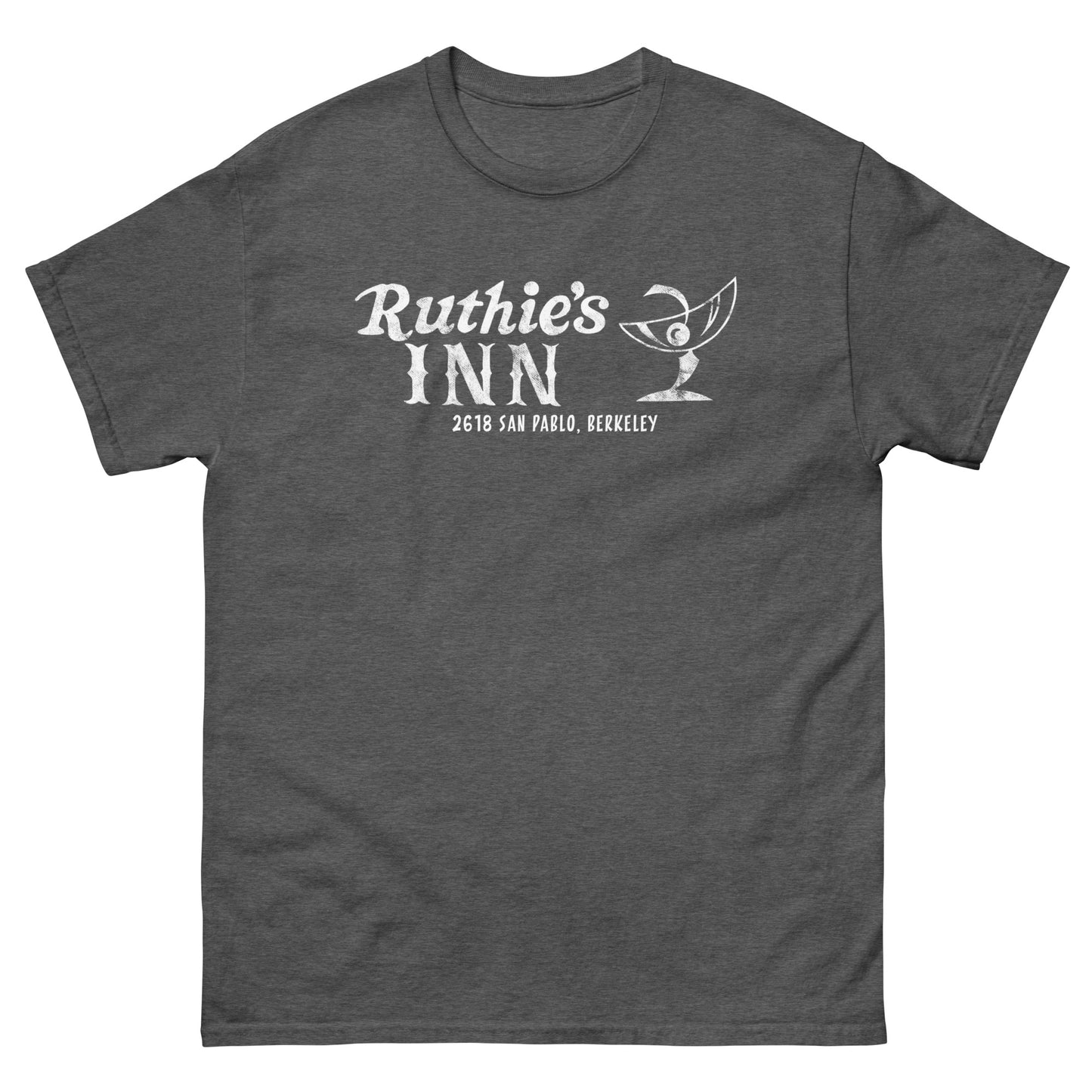 Ruthie’s Inn Berkeley, CA (White) Distressed Vintage Rock Venue Graphic Tee