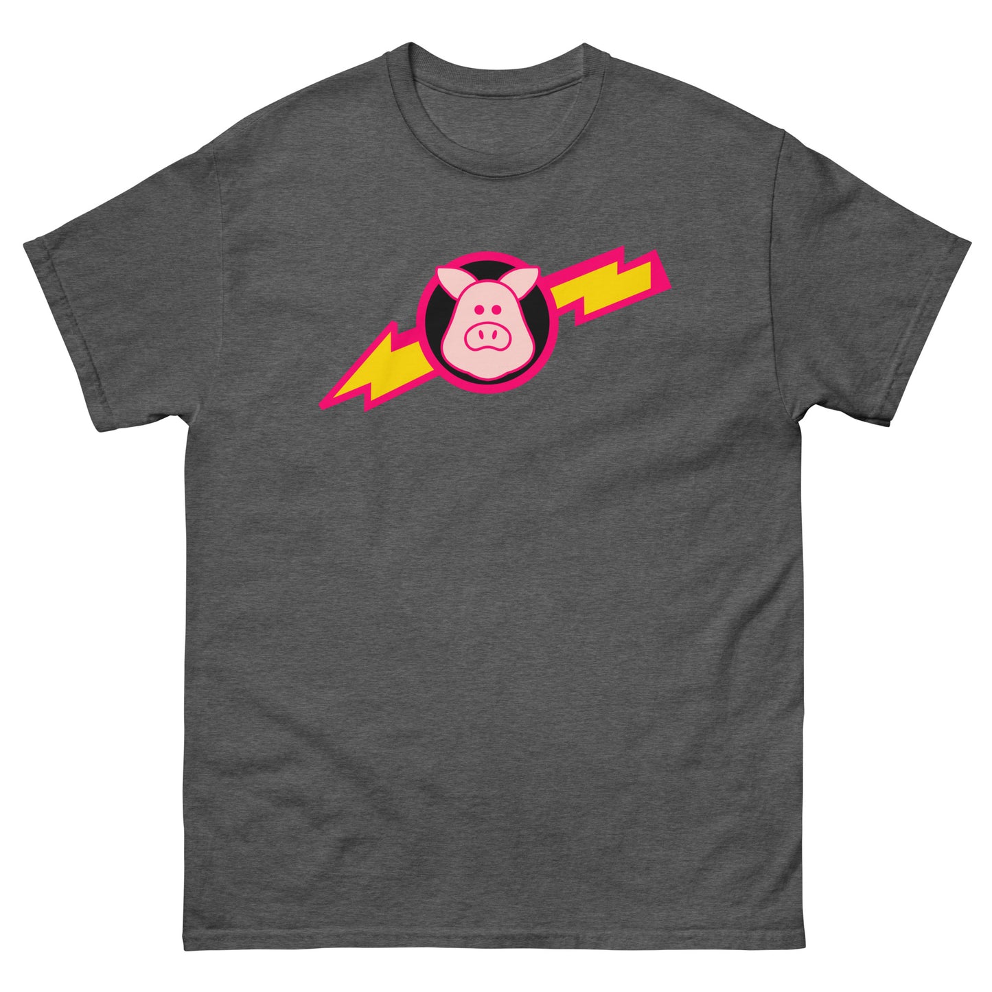 Space Pigs Lightning Bolt Logo Sci-Fi Parody Cosplay Tee