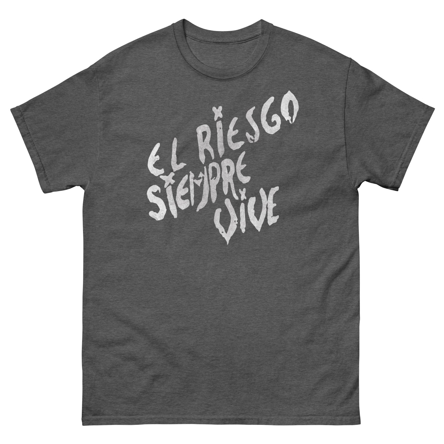 El Riesgo Siempre Vive Pvt Vasquez Marine Cosplay Distressed Metal Unisex Classic Tee