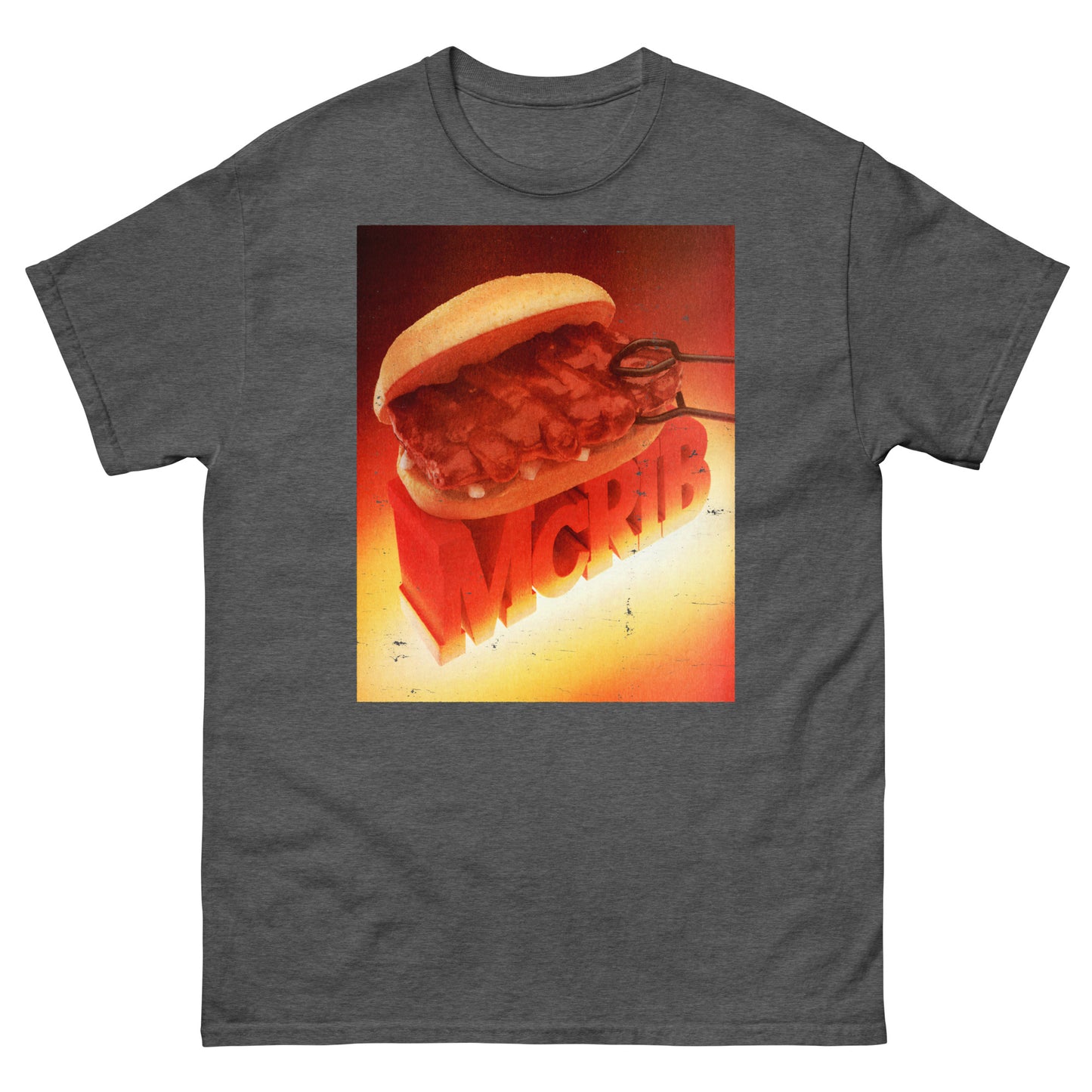 McRib Vintage Poster Distressed Unisex Classic T-Shirt