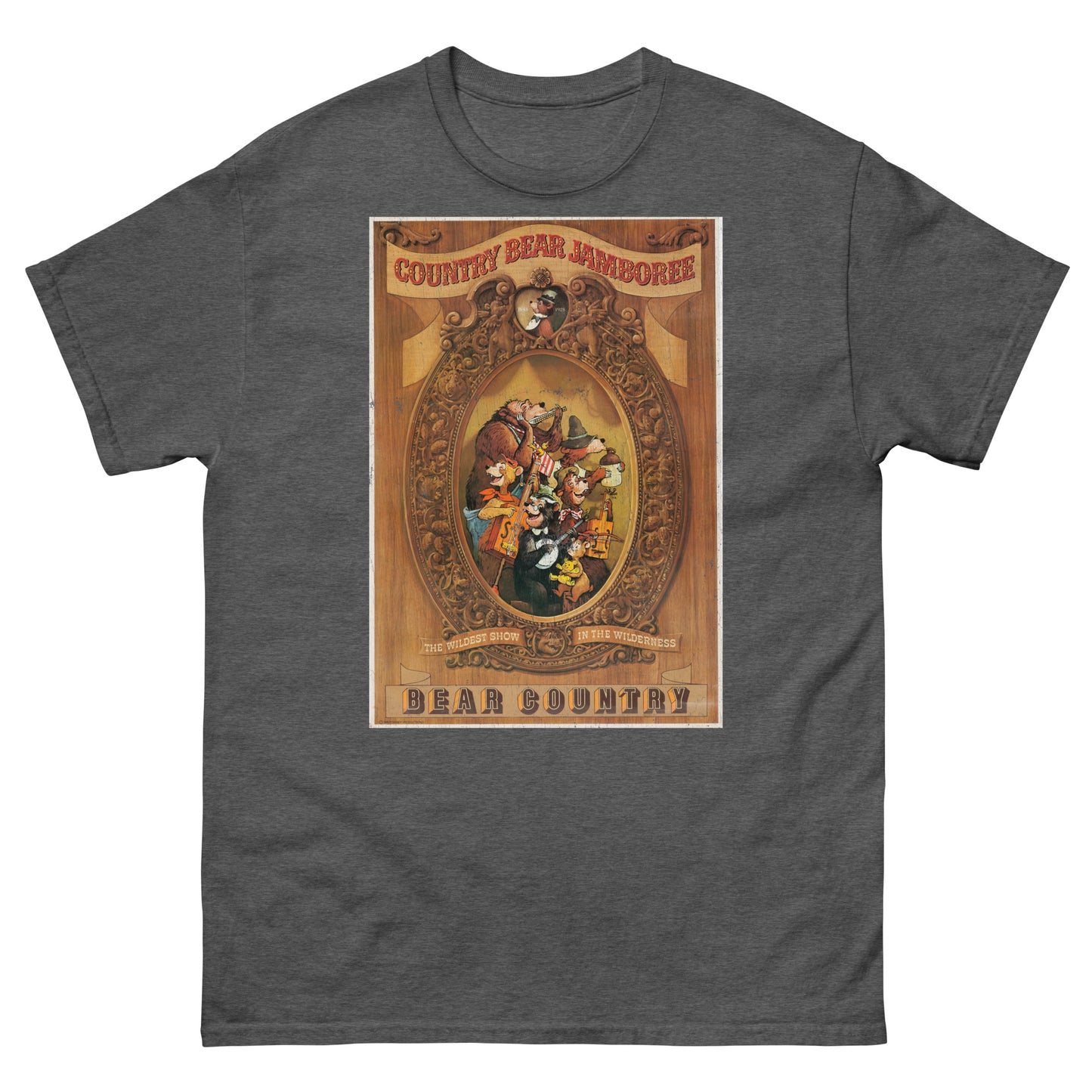 Grizzly Hall Musical Bear Attraction Distressed Poster Classic Tee