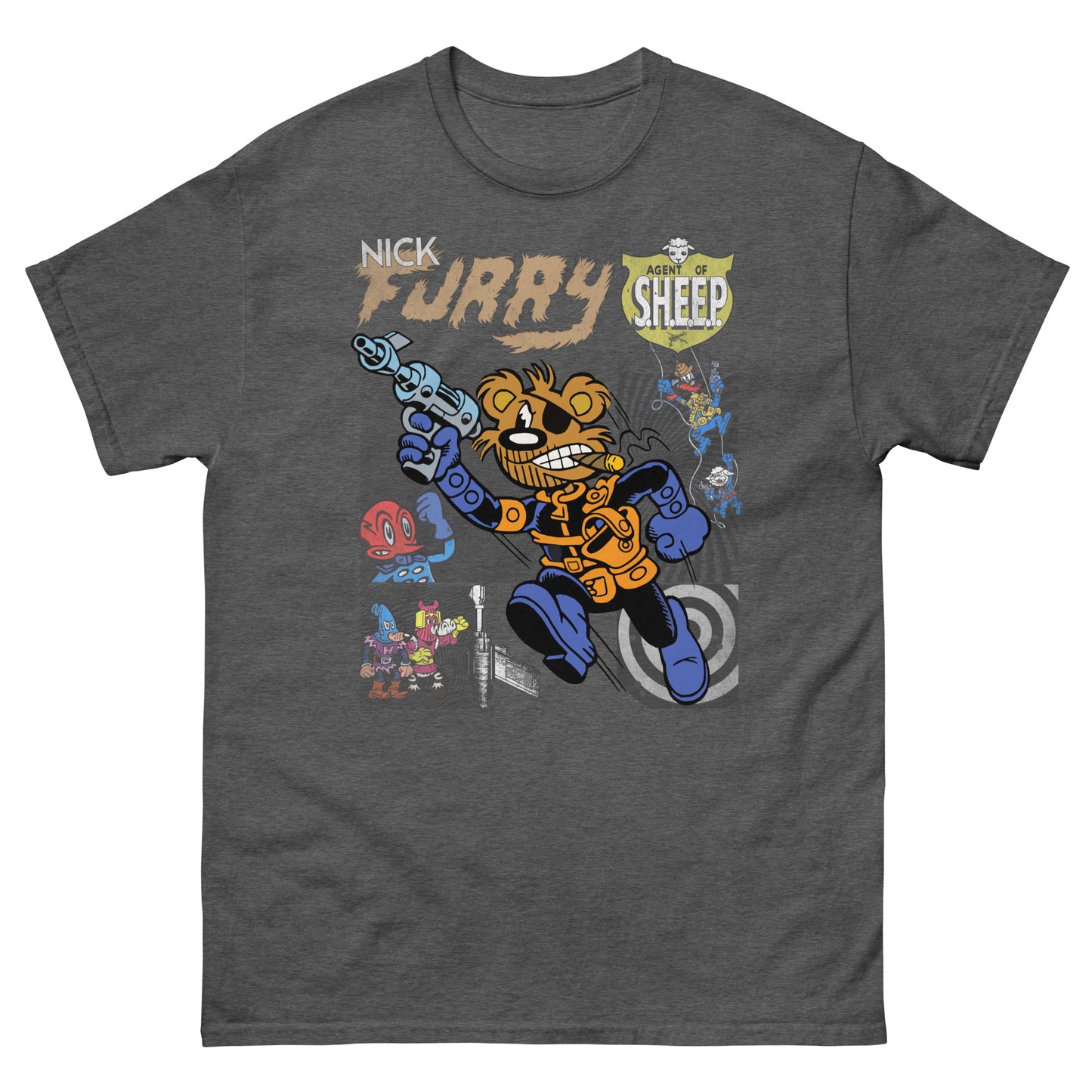 Nick Furry: Agent of S.H.E.E.P. Vintage Star Comics Unisex Classic Tee