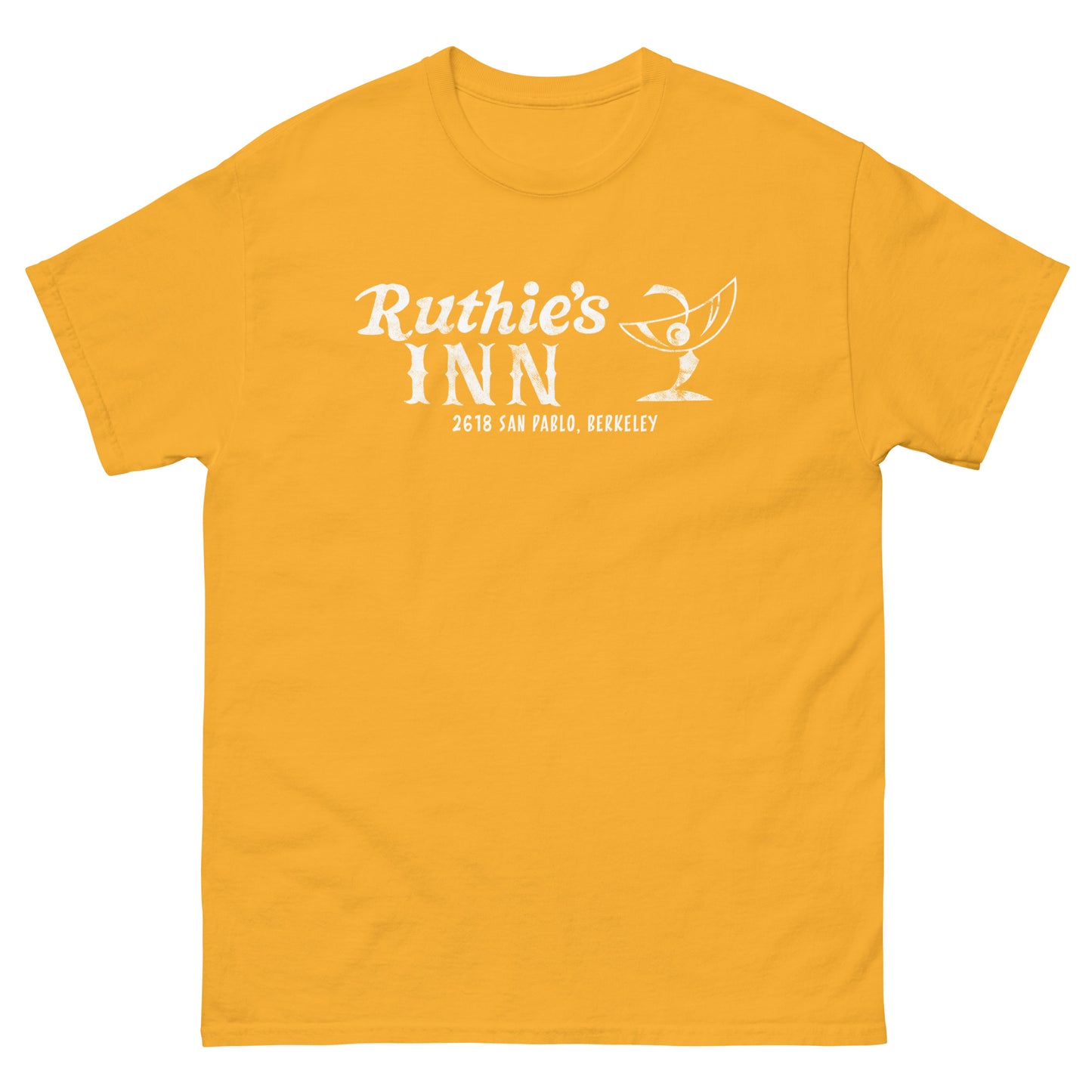 Ruthie’s Inn Berkeley, CA (White) Distressed Vintage Rock Venue Graphic Tee