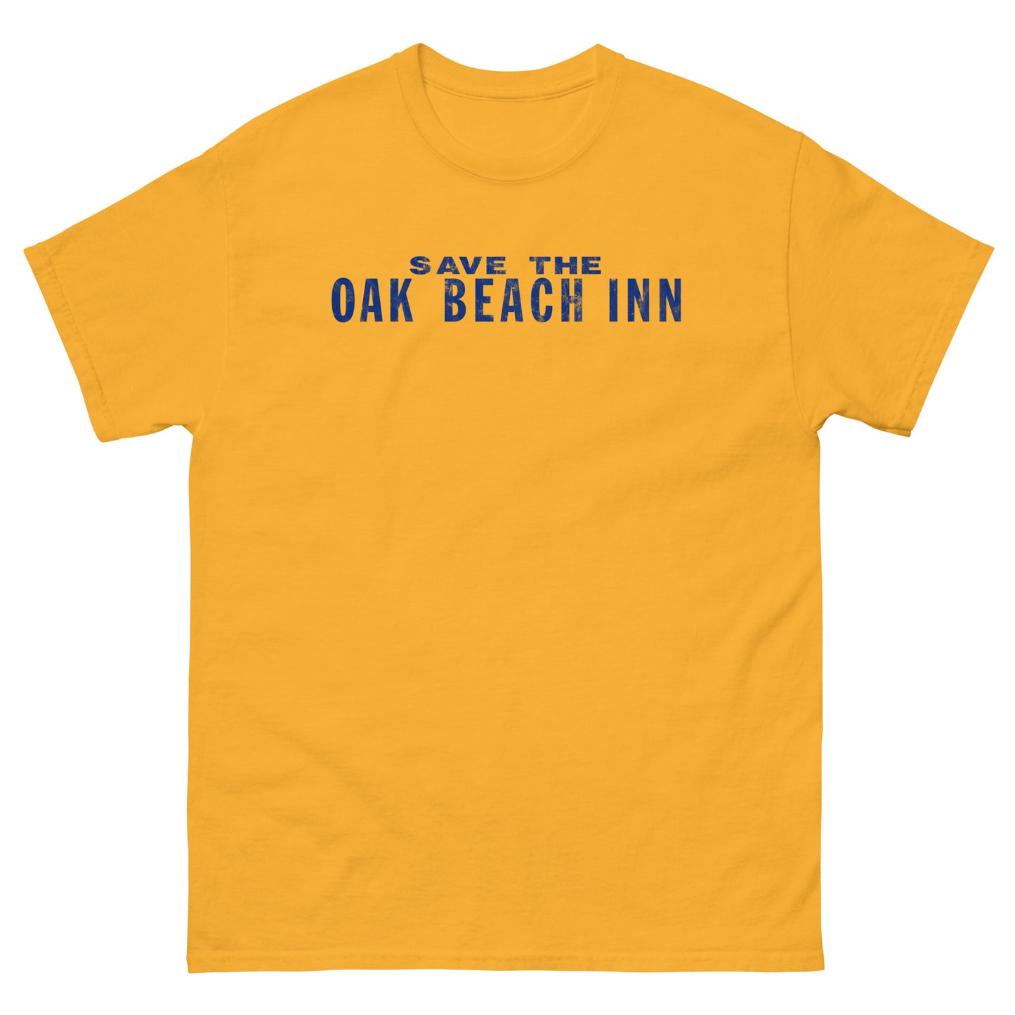 Save The Oak Beach Inn OBI Long Island New York (Distressed Blue) Vintage Unisex T-Shirt