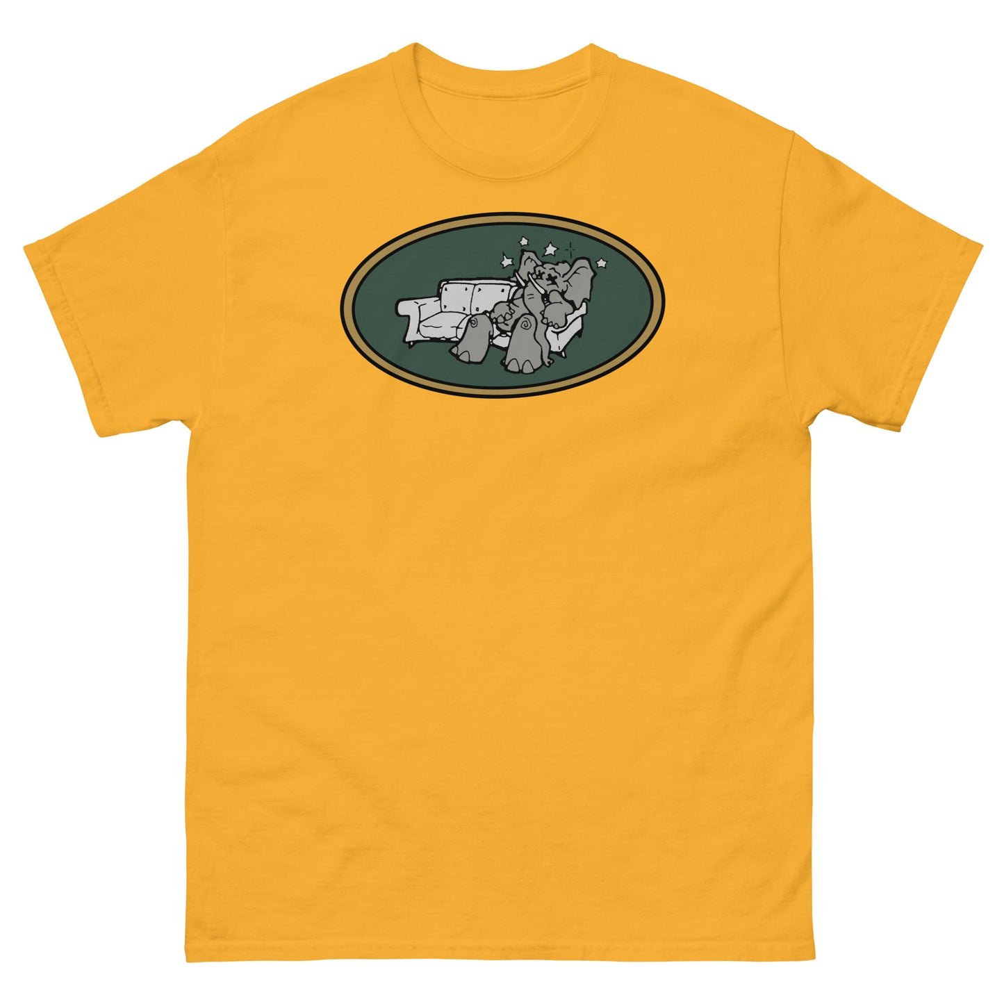 Brooklyn Dust Music Elephant Color Logo (Goblin Green) Unisex Classic Tee