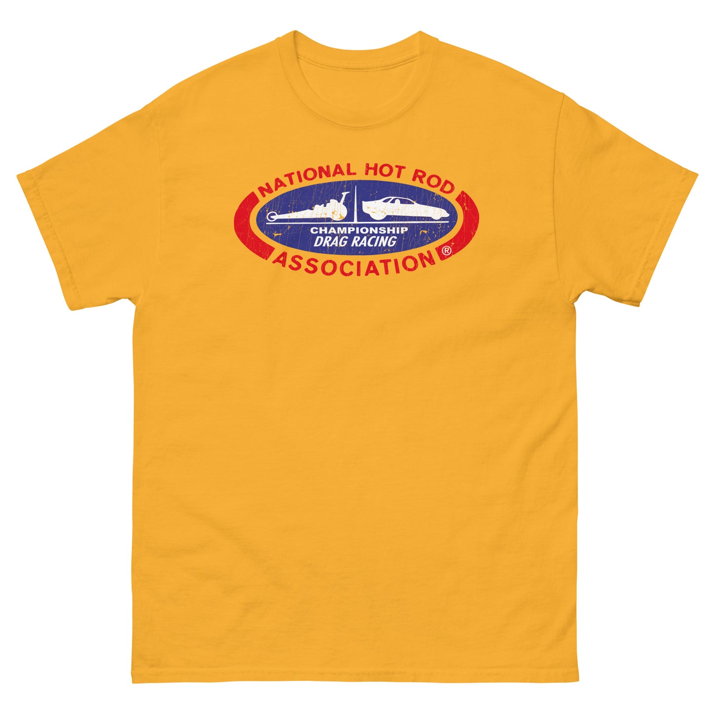 Hot Rod Drag Racing Classic Distressed Unisex Classic Tee