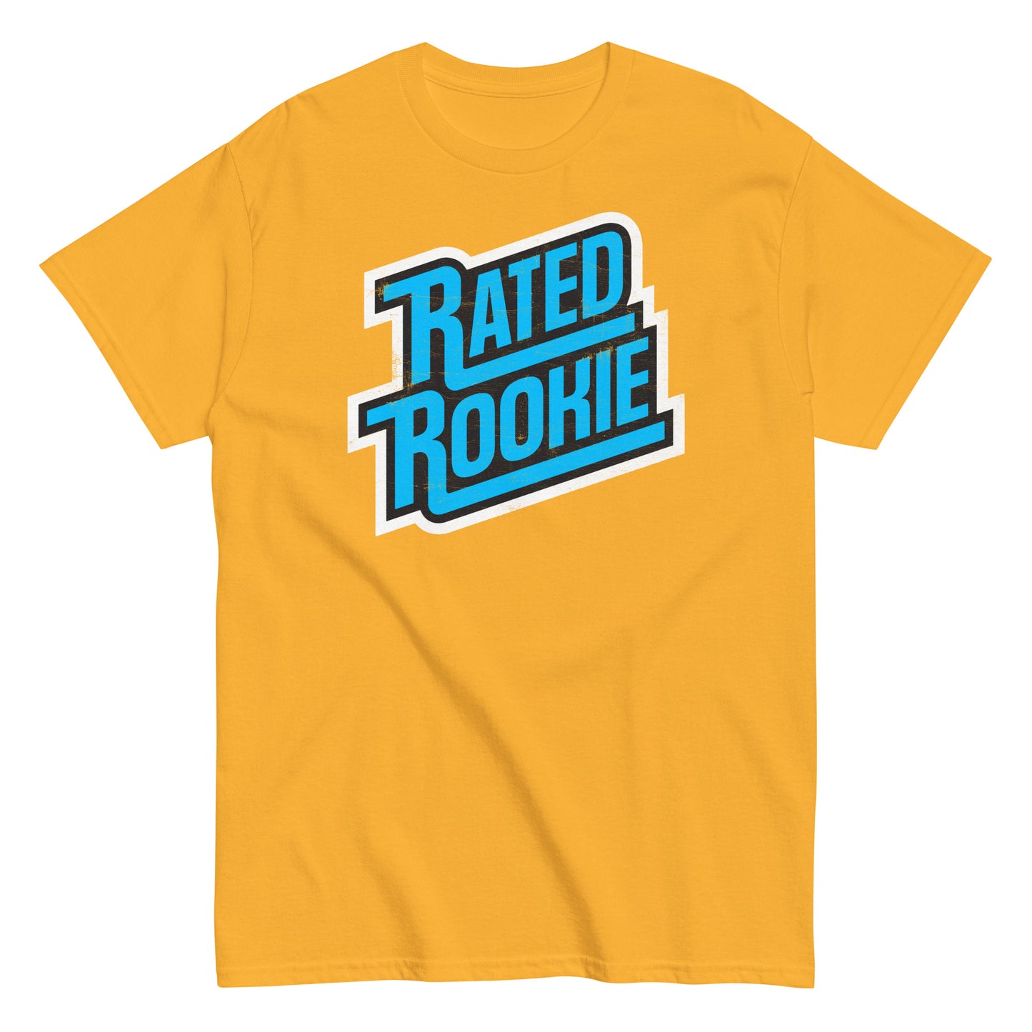 Rated Rookie Trading Card Logo Distressed Unisex Classic Tee