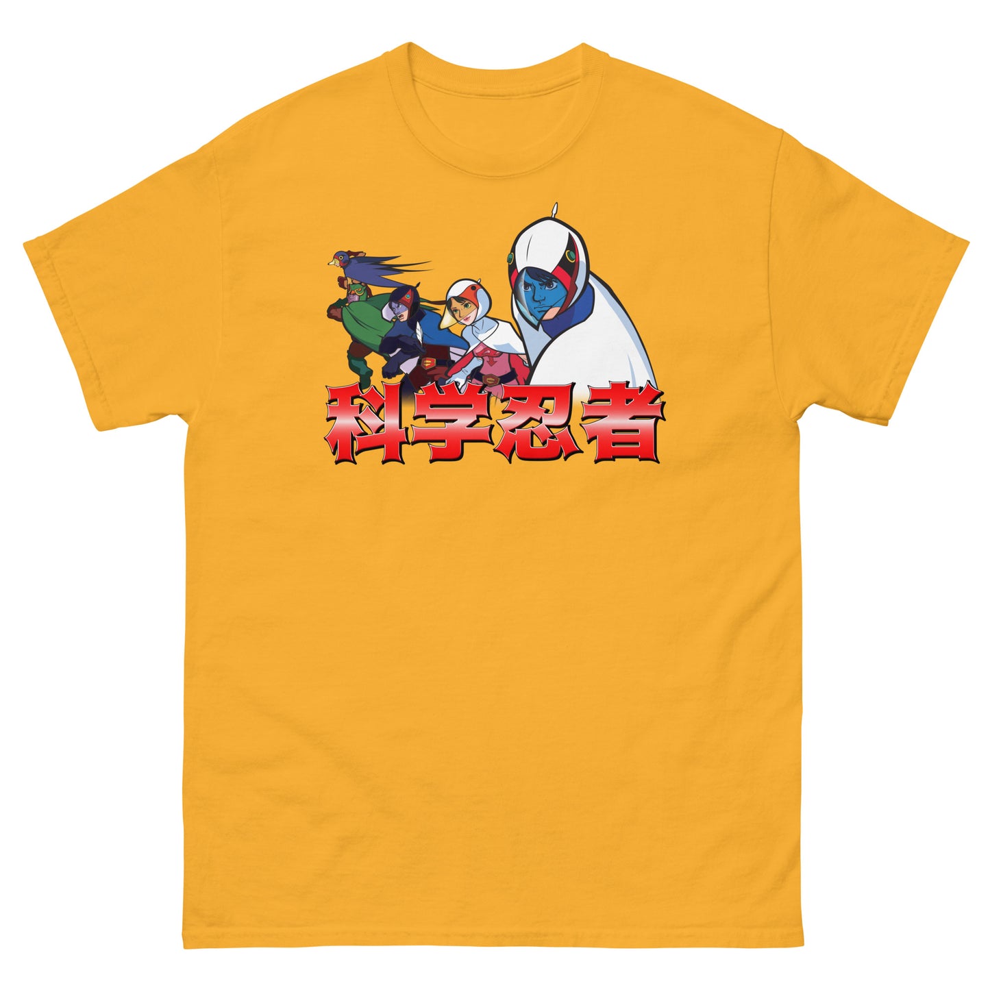 Science Ninja Team "Swallow, Owl, Condor, Swan, Eagle" Retro Anime Unisex Classic Tee