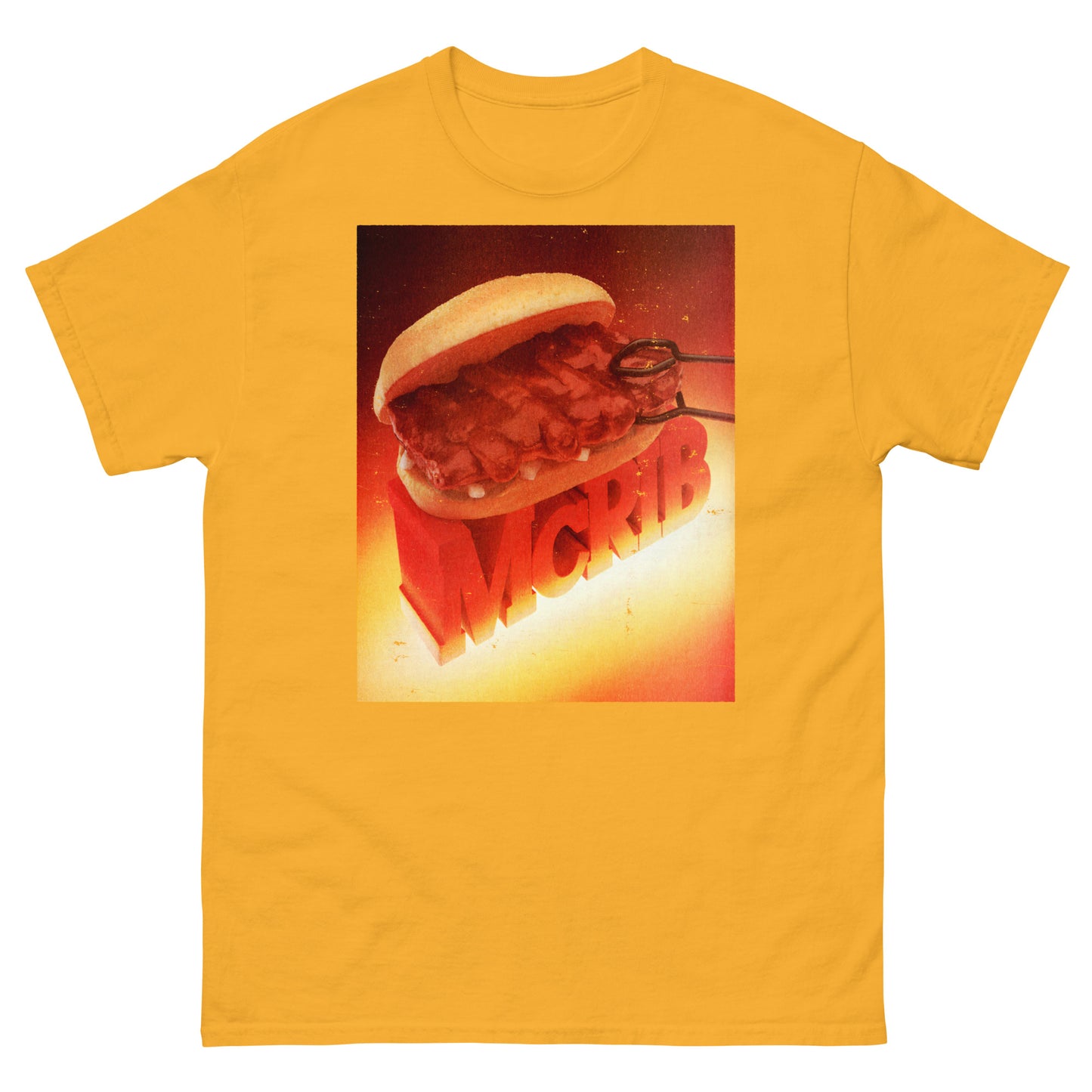 McRib Vintage Poster Distressed Unisex Classic T-Shirt