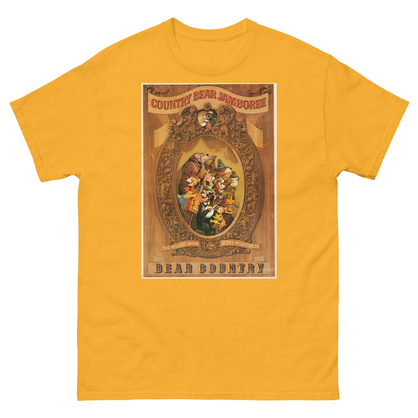 Grizzly Hall Musical Bear Attraction Distressed Poster Classic Tee
