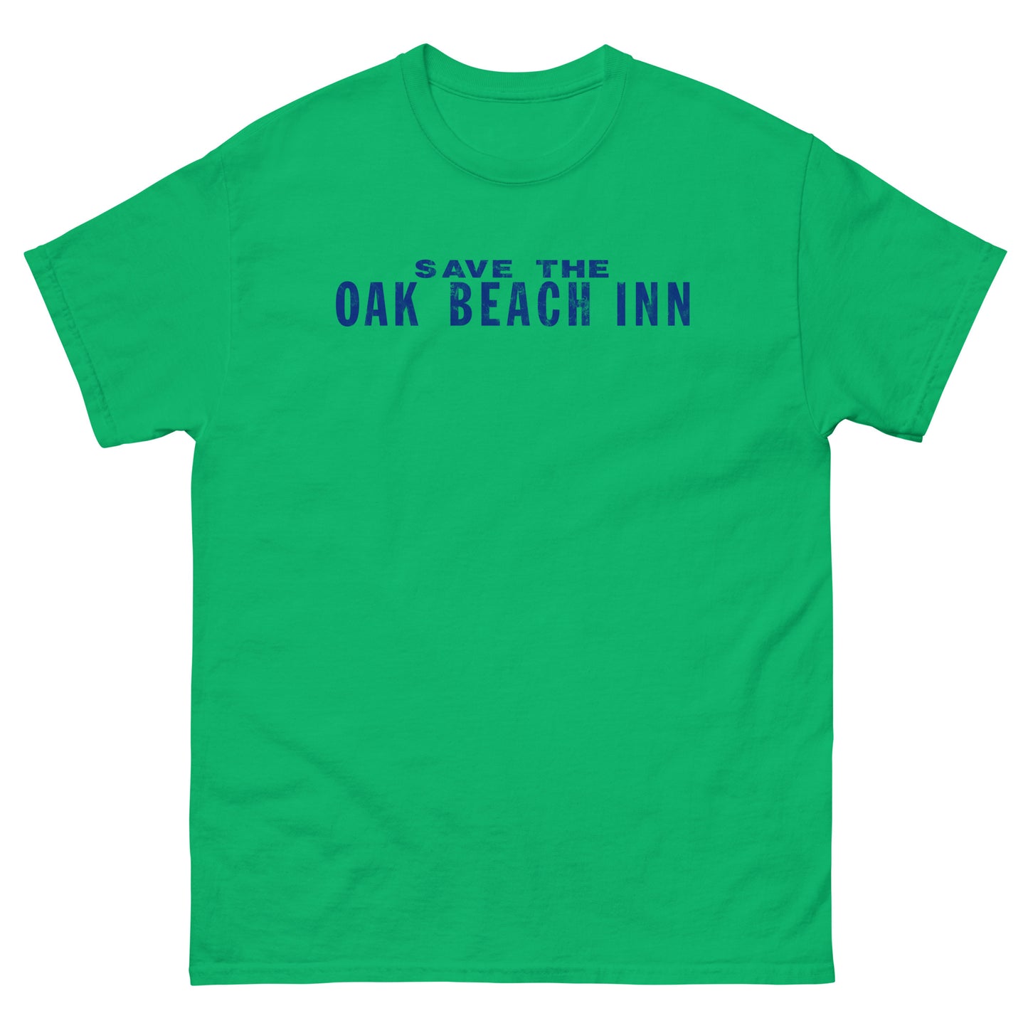 Save The Oak Beach Inn OBI Long Island New York (Distressed Blue) Vintage Unisex T-Shirt