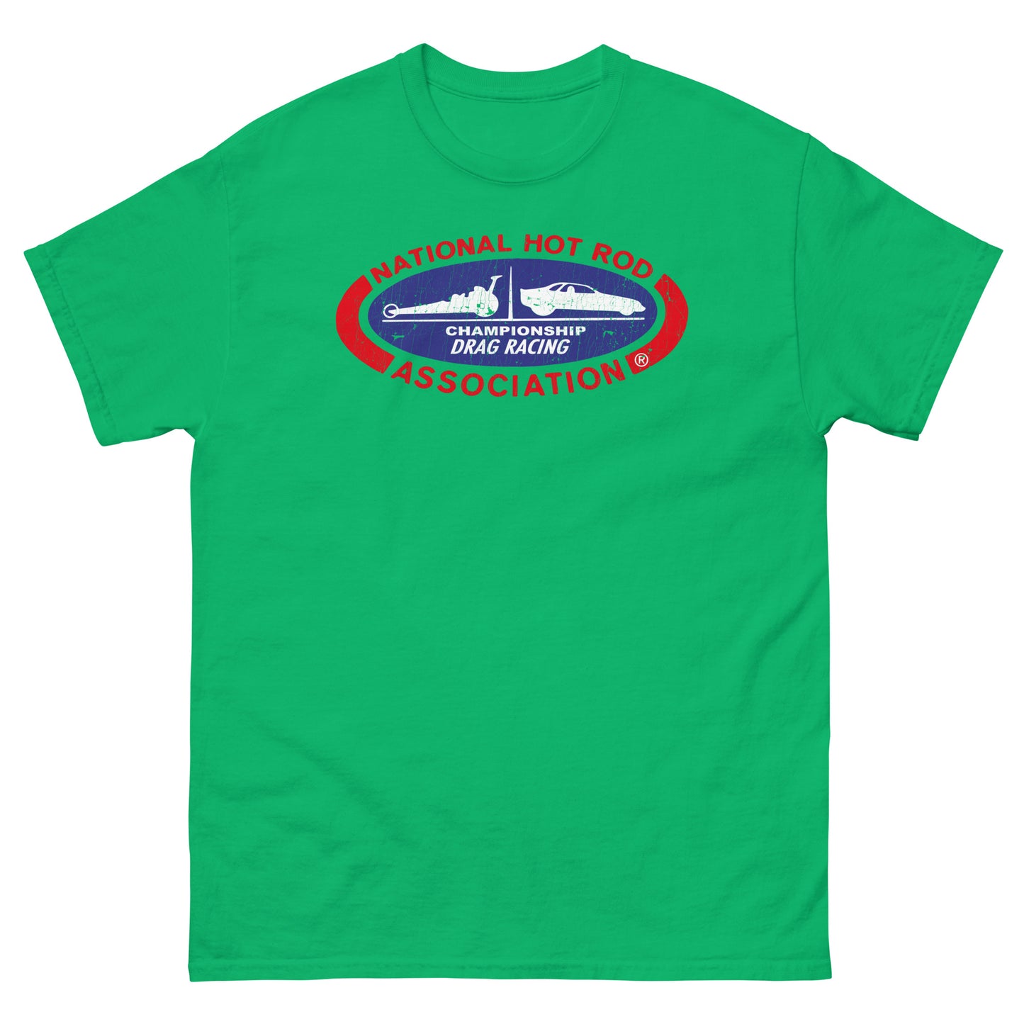 Hot Rod Drag Racing Classic Distressed Unisex Classic Tee