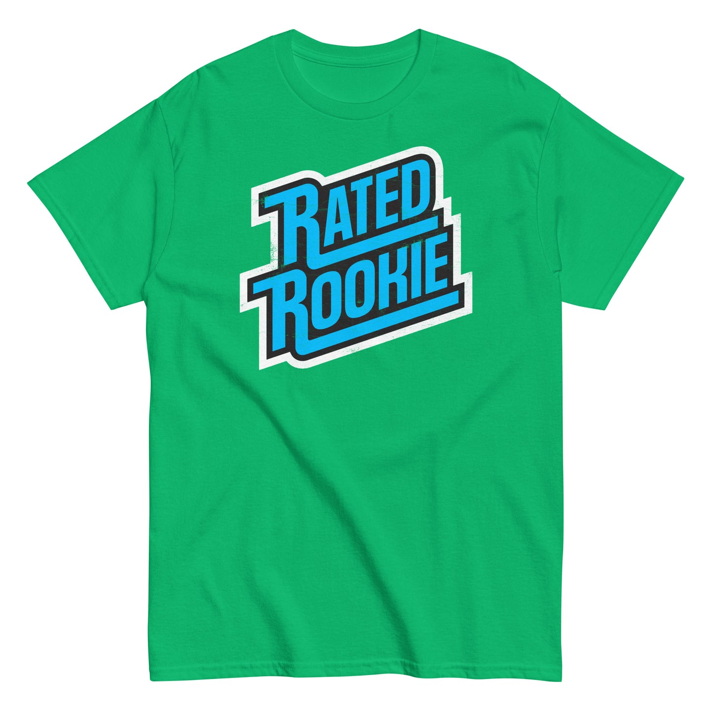 Rated Rookie Trading Card Logo Distressed Unisex Classic Tee